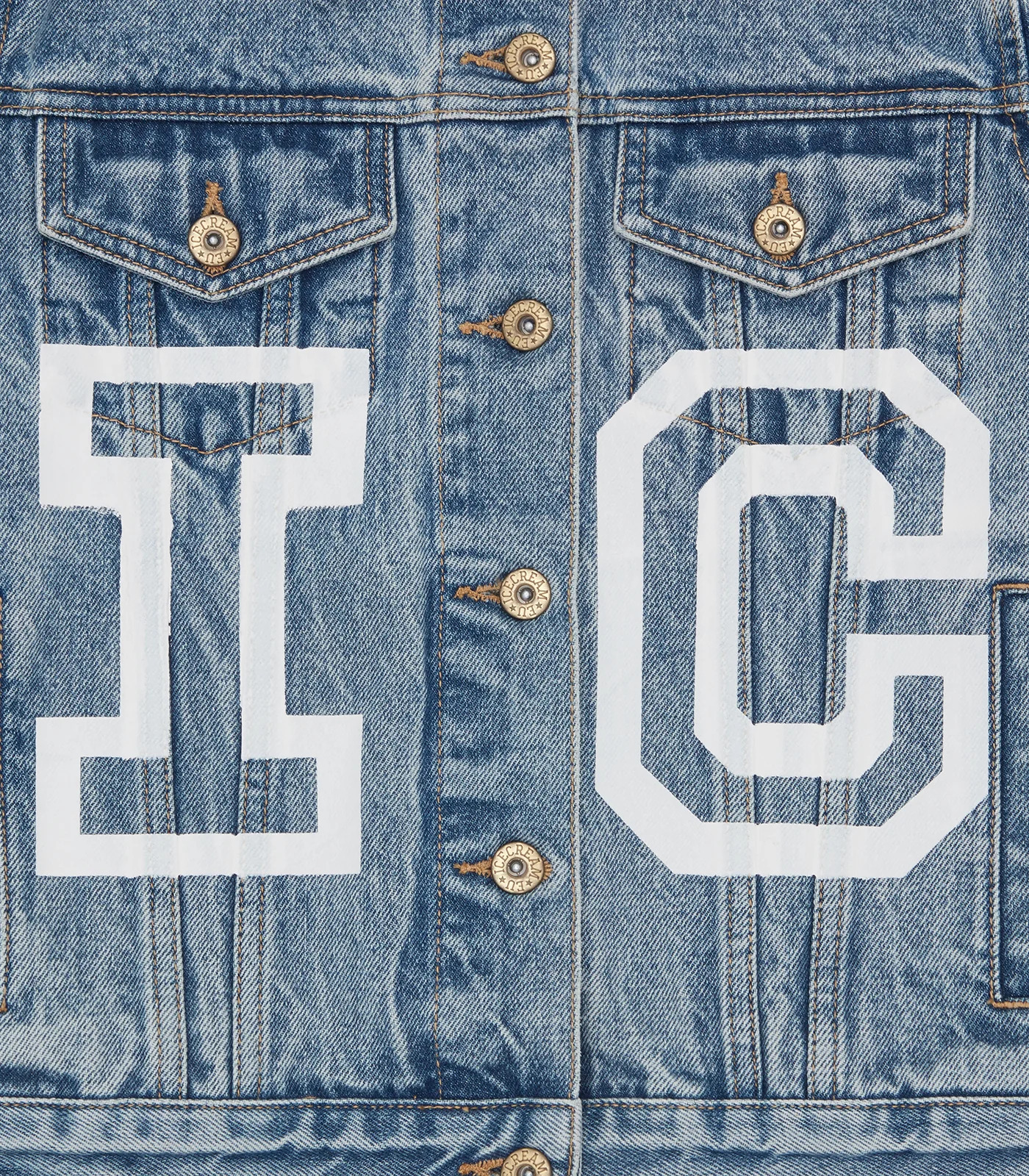 DENIM TRUCKER JACKET - LIGHT WASH BLUE - Image 4