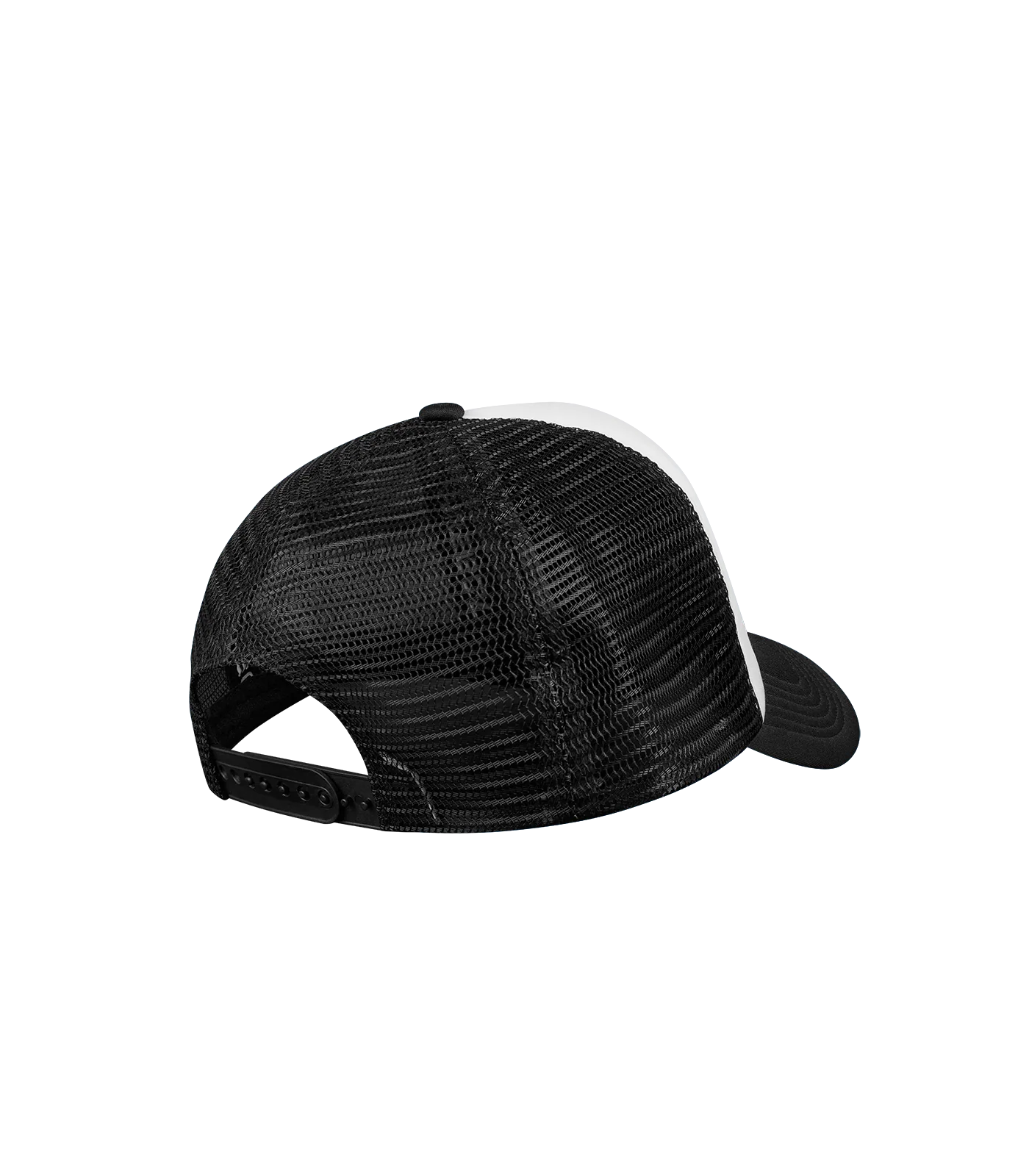 DIAMOND SCRIPT TRUCKER CAP - BLACK/WHITE - Image 2