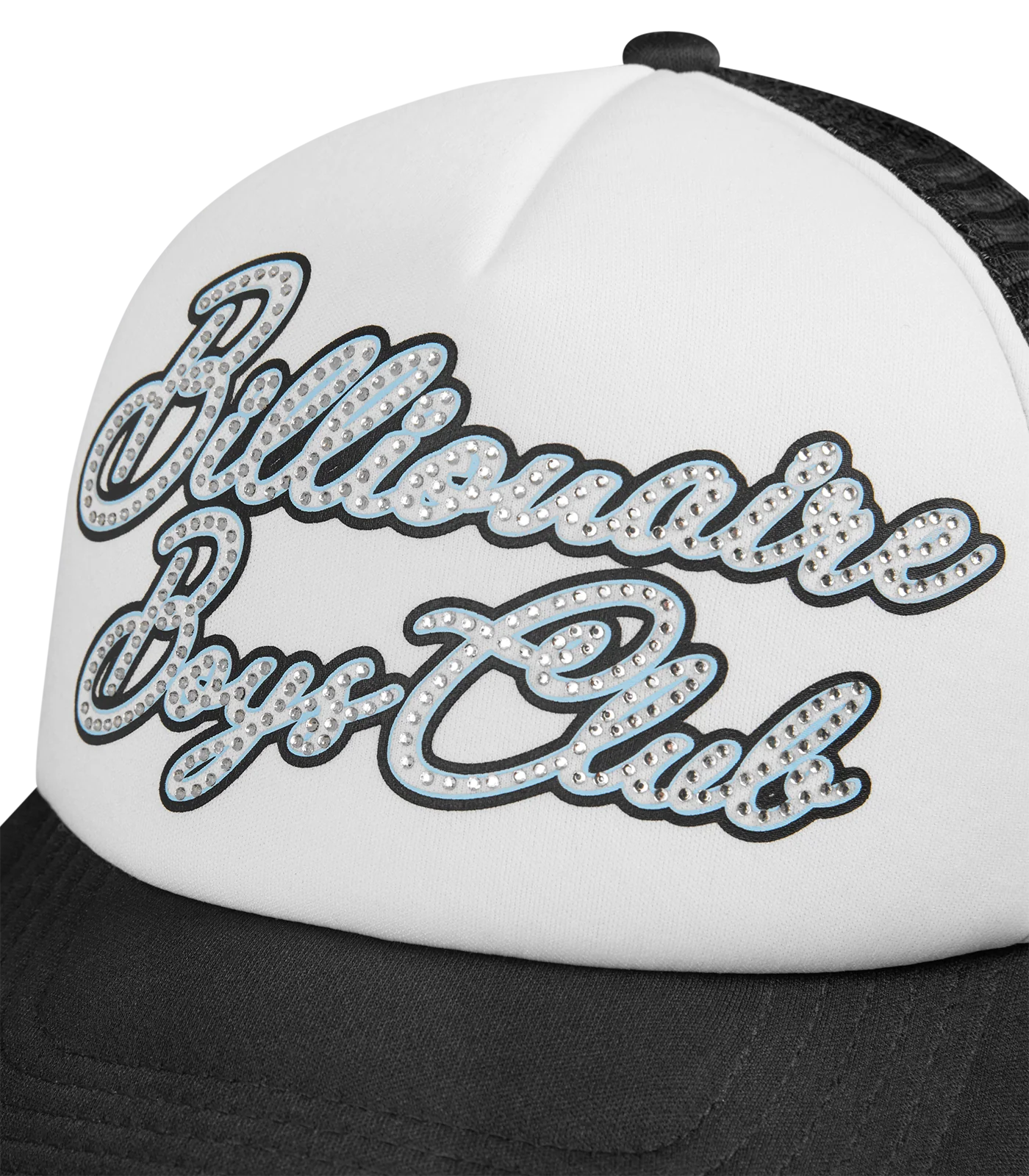 DIAMOND SCRIPT TRUCKER CAP - BLACK/WHITE - Image 3