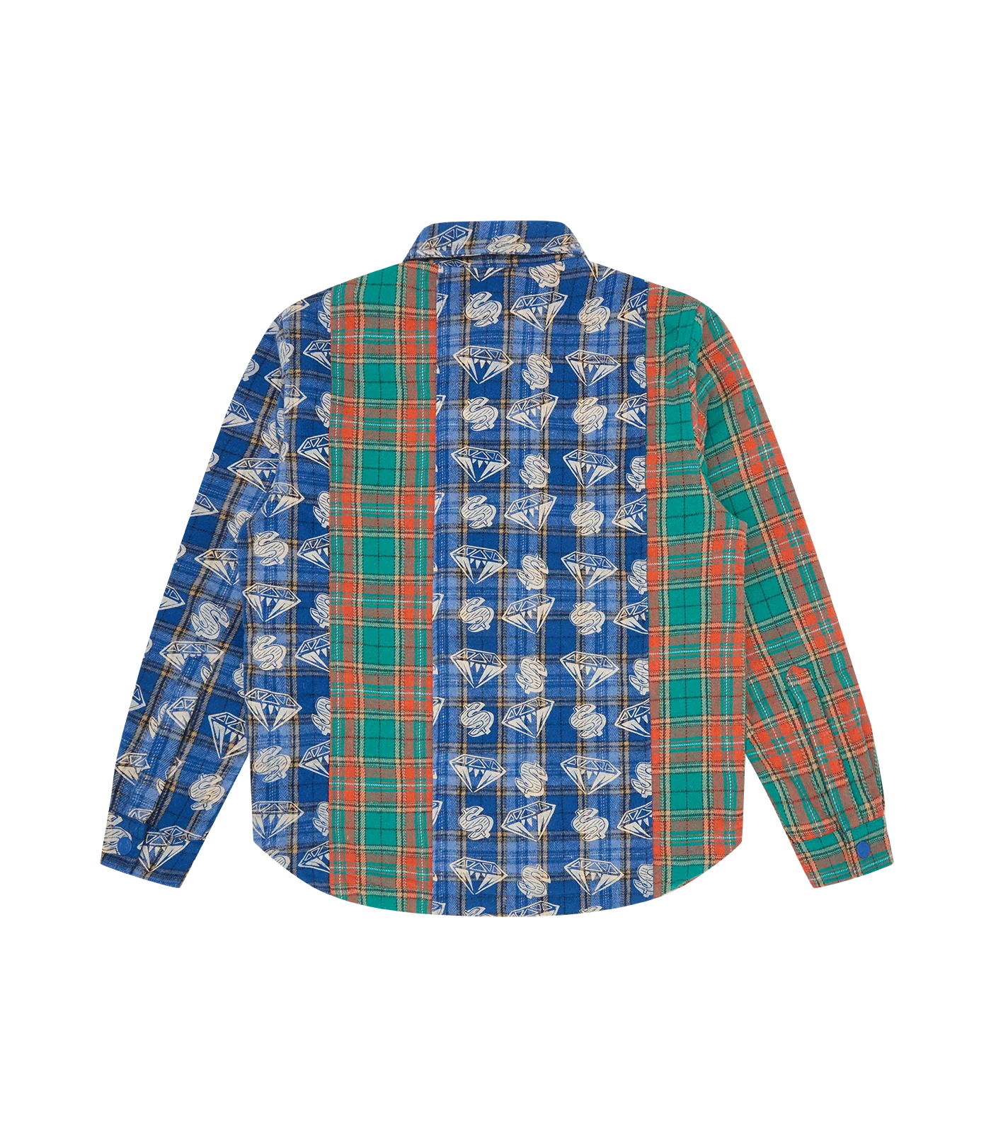 DIAMONDS & DOLLARS CHECK PADDED OVERSHIRT - MULTI CHECK - Image 2