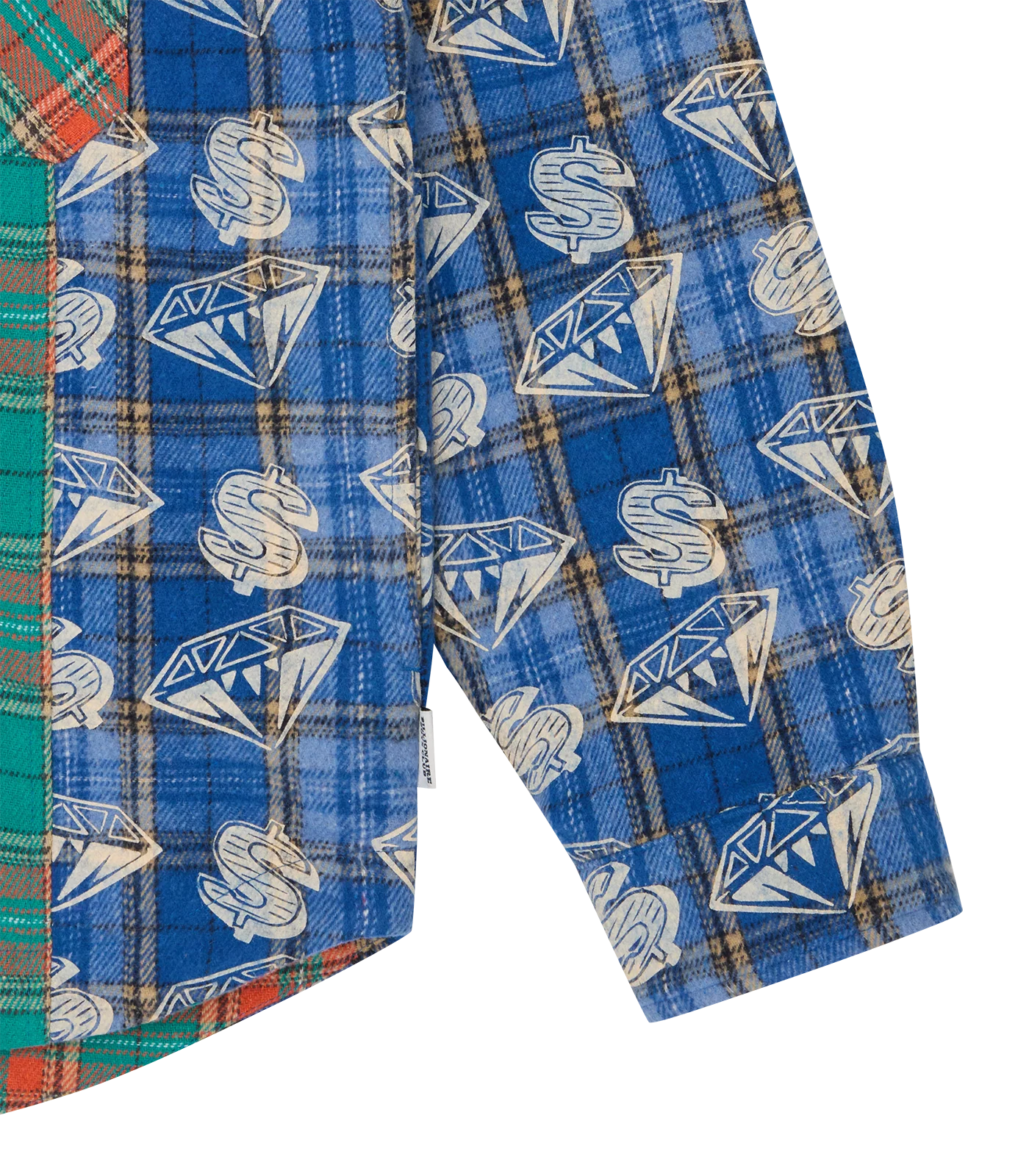 DIAMONDS & DOLLARS CHECK PADDED OVERSHIRT - MULTI CHECK - Image 7