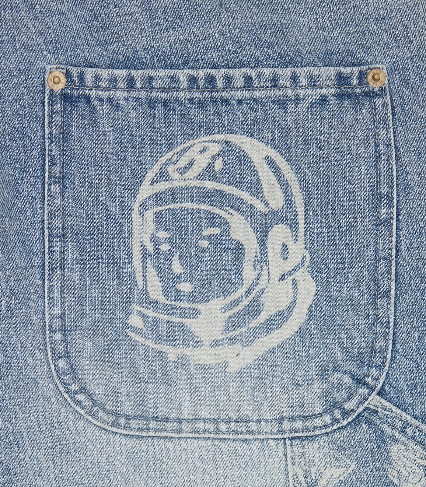DIAMONDS & DOLLARS DENIM CARPENTER PANTS - LIGHT WASH BLUE - Image 6