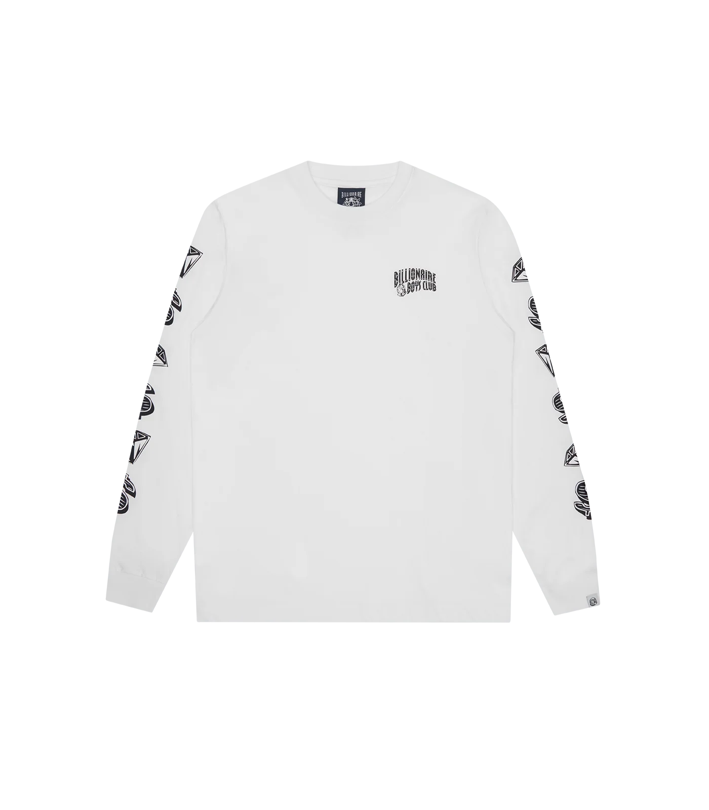 DIAMONDS & DOLLARS L/S T-SHIRT - WHITE