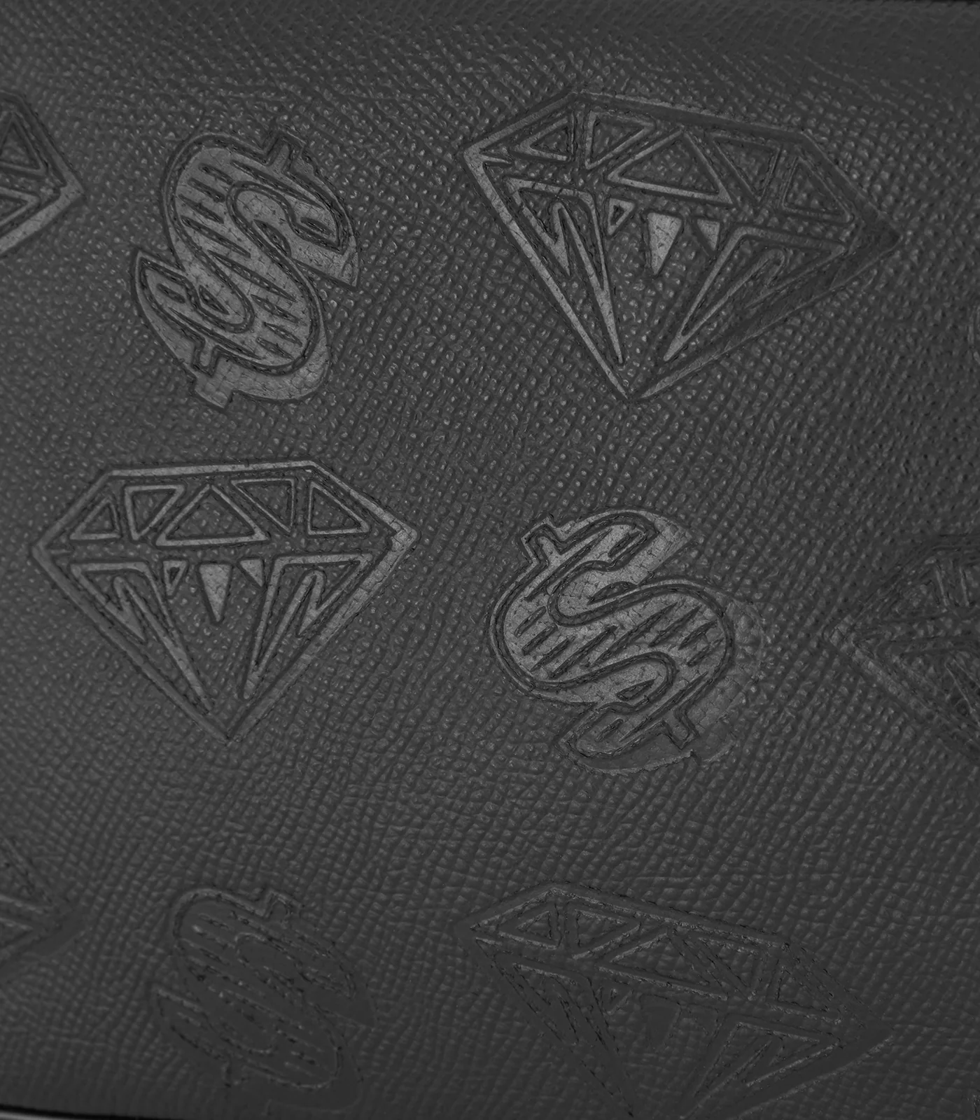 DIAMONDS & DOLLARS SATCHEL BAG - BLACK - Image 3