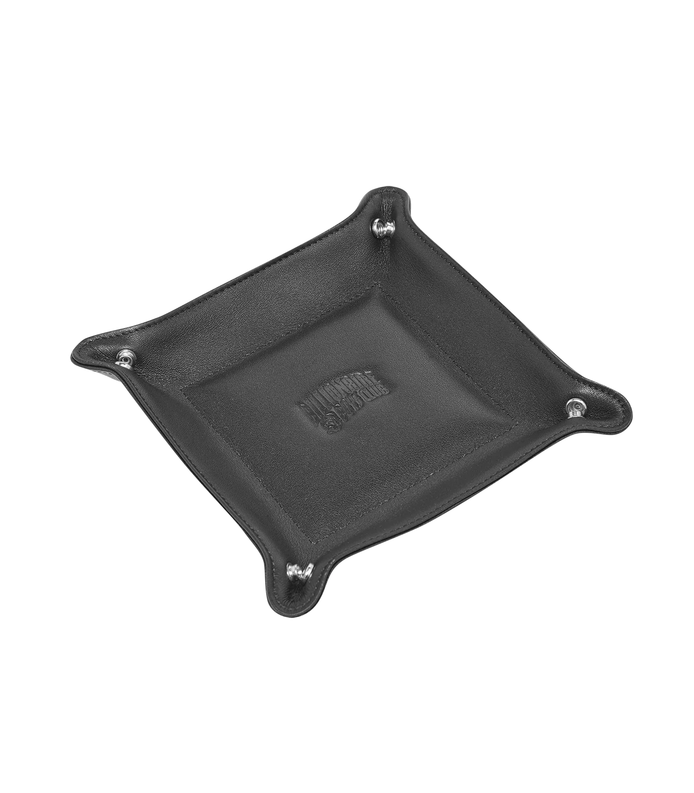 DIAMONDS & DOLLARS SMALL LEATHER COIN TRAY - BLACK - Image 2