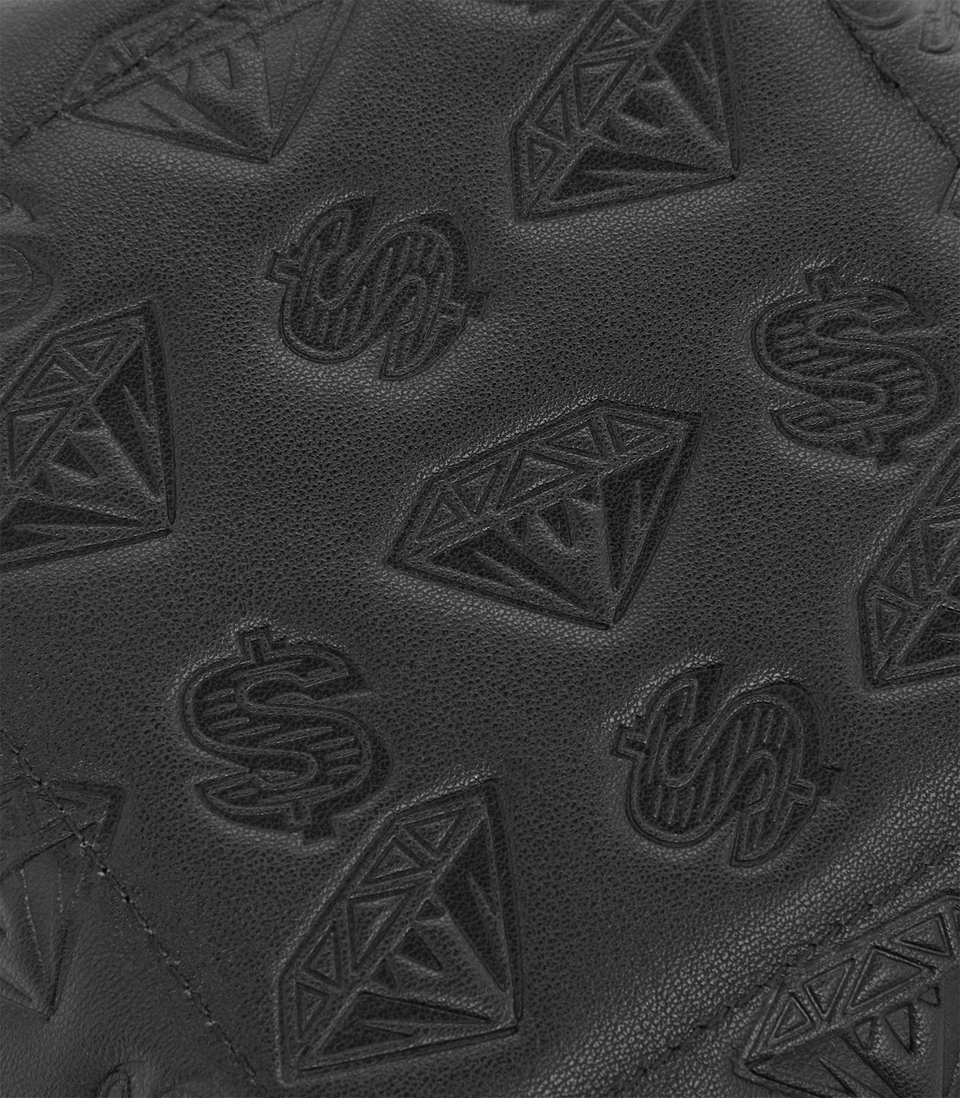 DIAMONDS & DOLLARS SMALL LEATHER COIN TRAY - BLACK - Image 4