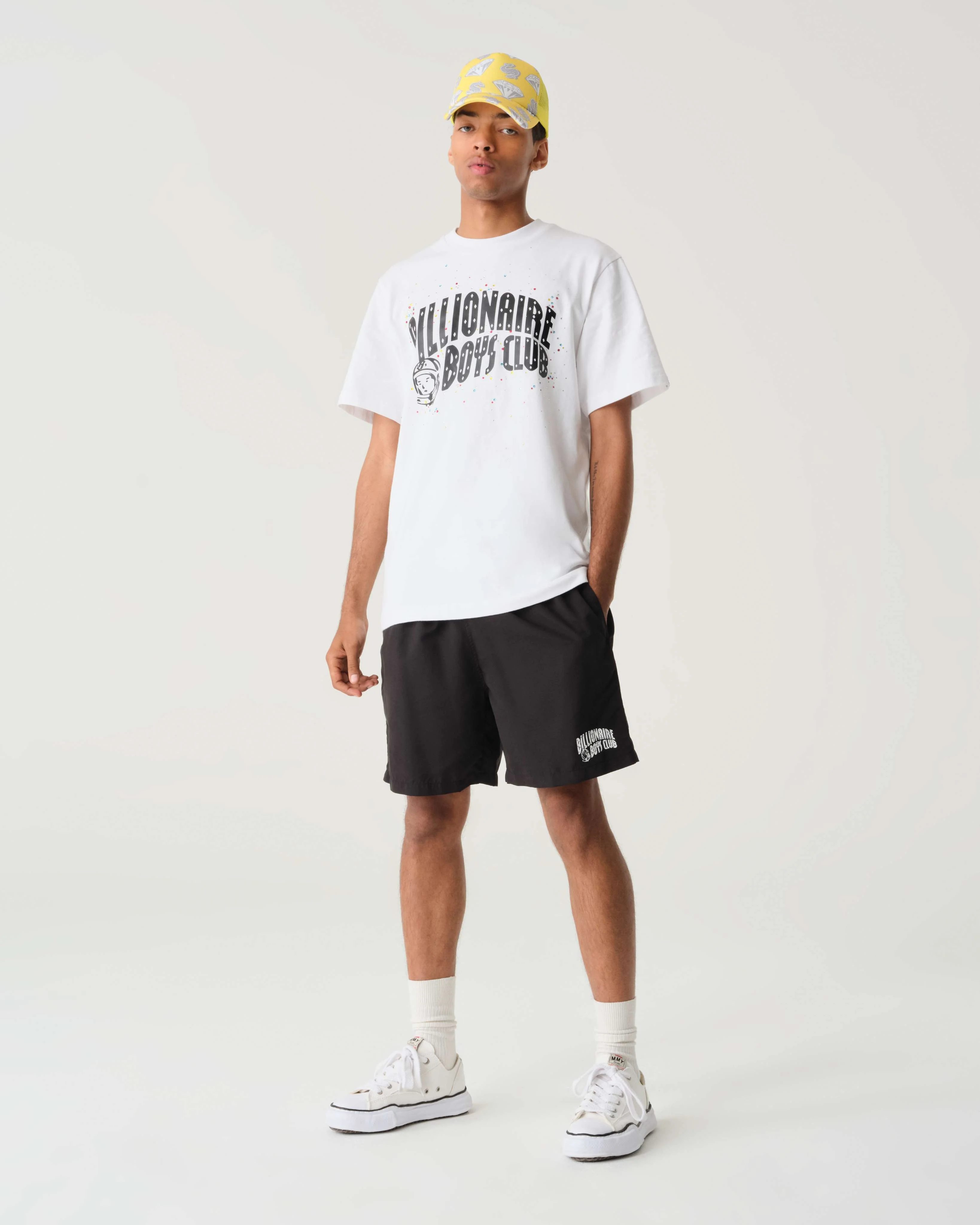 DIAMONDS & DOLLARS WATER-REACTIVE SWIM SHORT - BLACK - Image 3