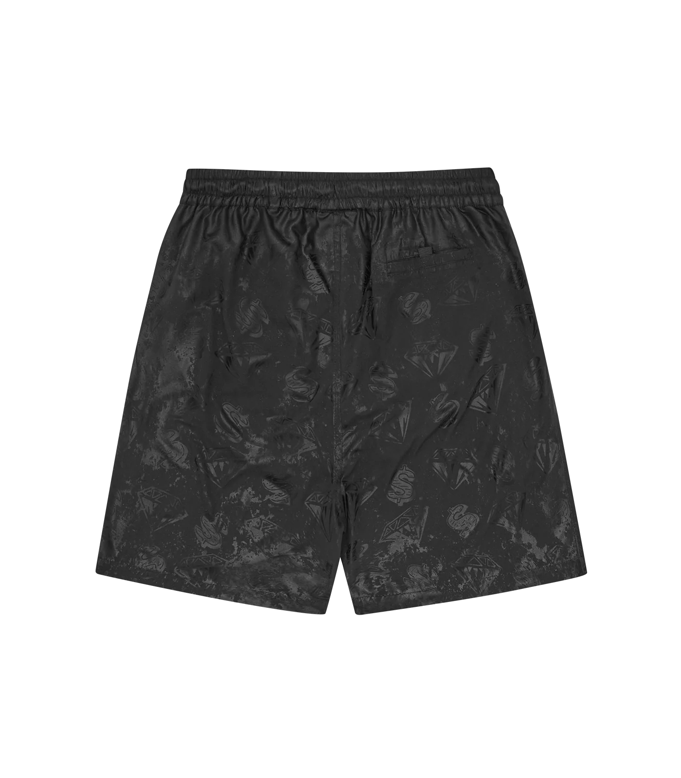 DIAMONDS & DOLLARS WATER-REACTIVE SWIM SHORT - BLACK - Image 6