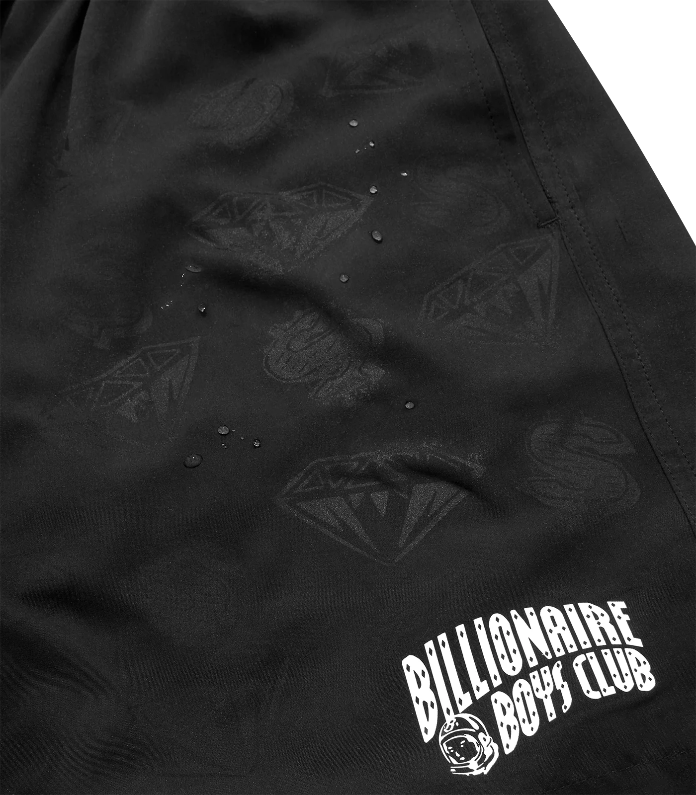 DIAMONDS & DOLLARS WATER-REACTIVE SWIM SHORT - BLACK - Image 8
