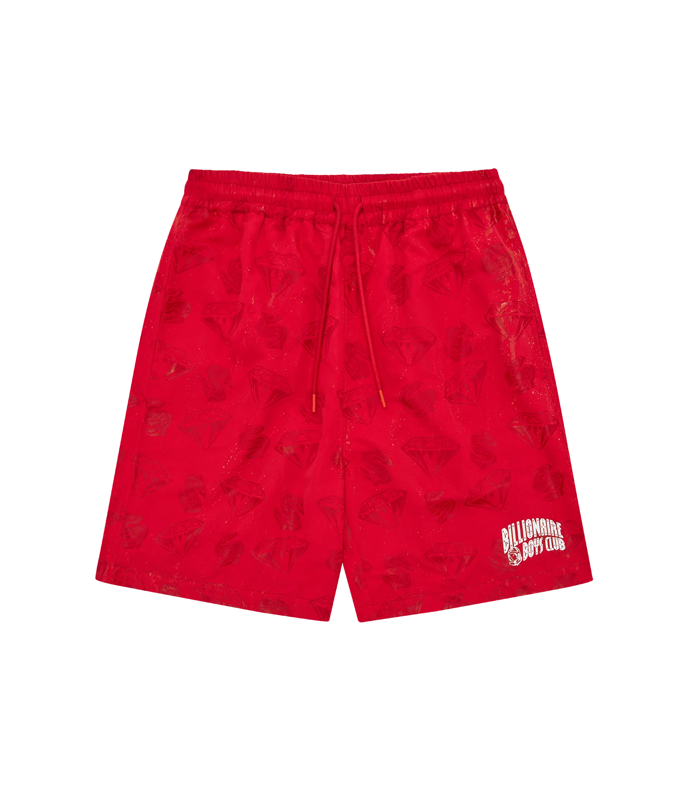 DIAMONDS & DOLLARS WATER-REACTIVE SWIM SHORT - RED - Image 4
