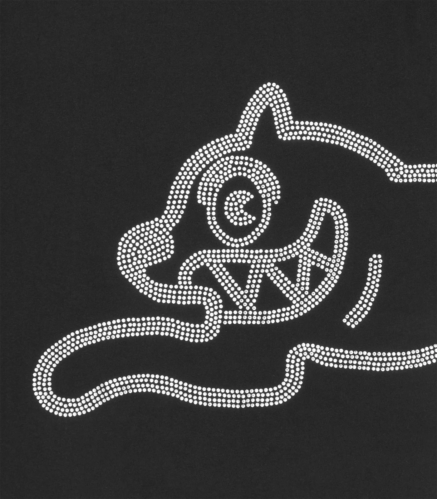 DIAMONTE JUMBO RUNNING DOG T-SHIRT - BLACK - Image 3