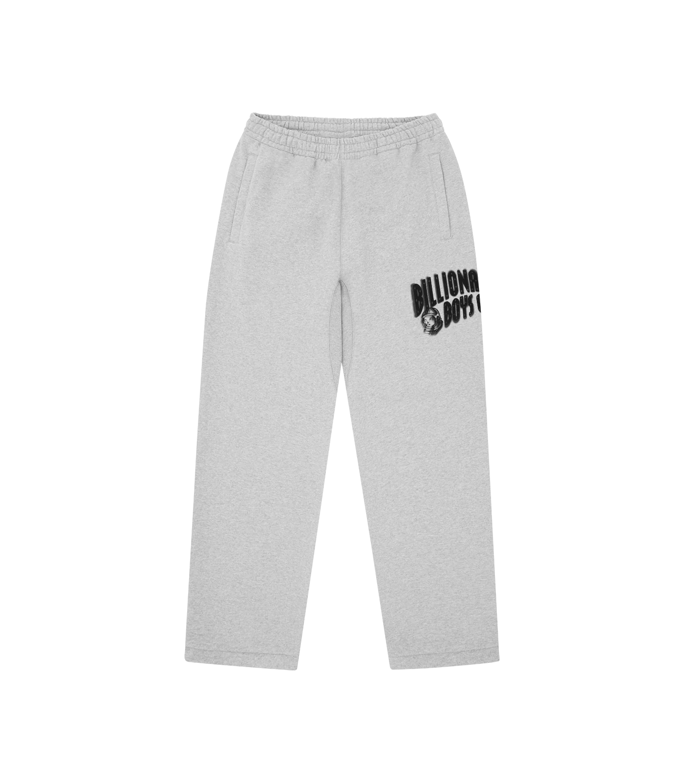 DISTORTED ARCH LOGO STRAIGHT LEG SWEATPANTS - HEATHER GREY