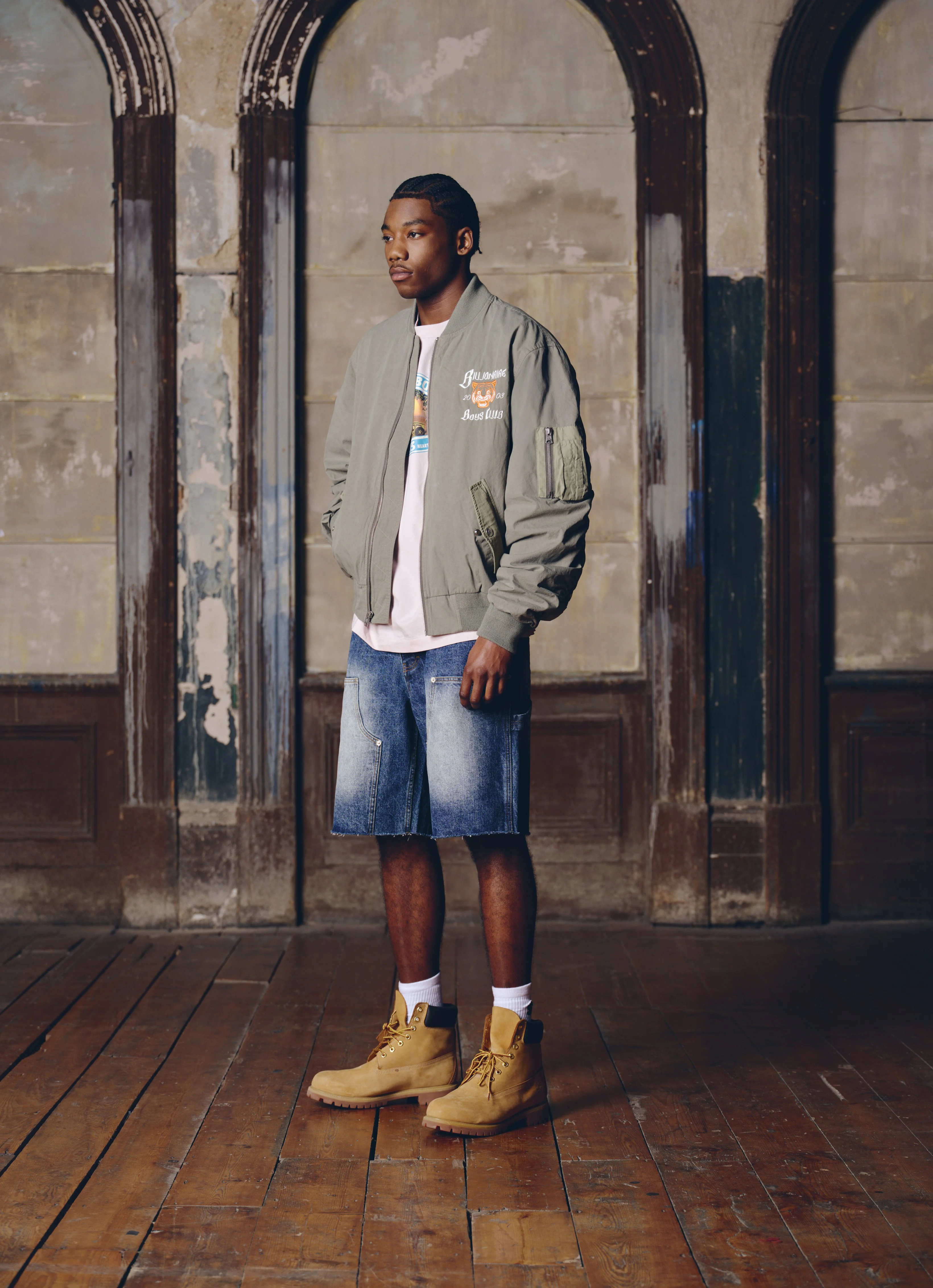 TIGER BOMBER JACKET - KHAKI - Image 2
