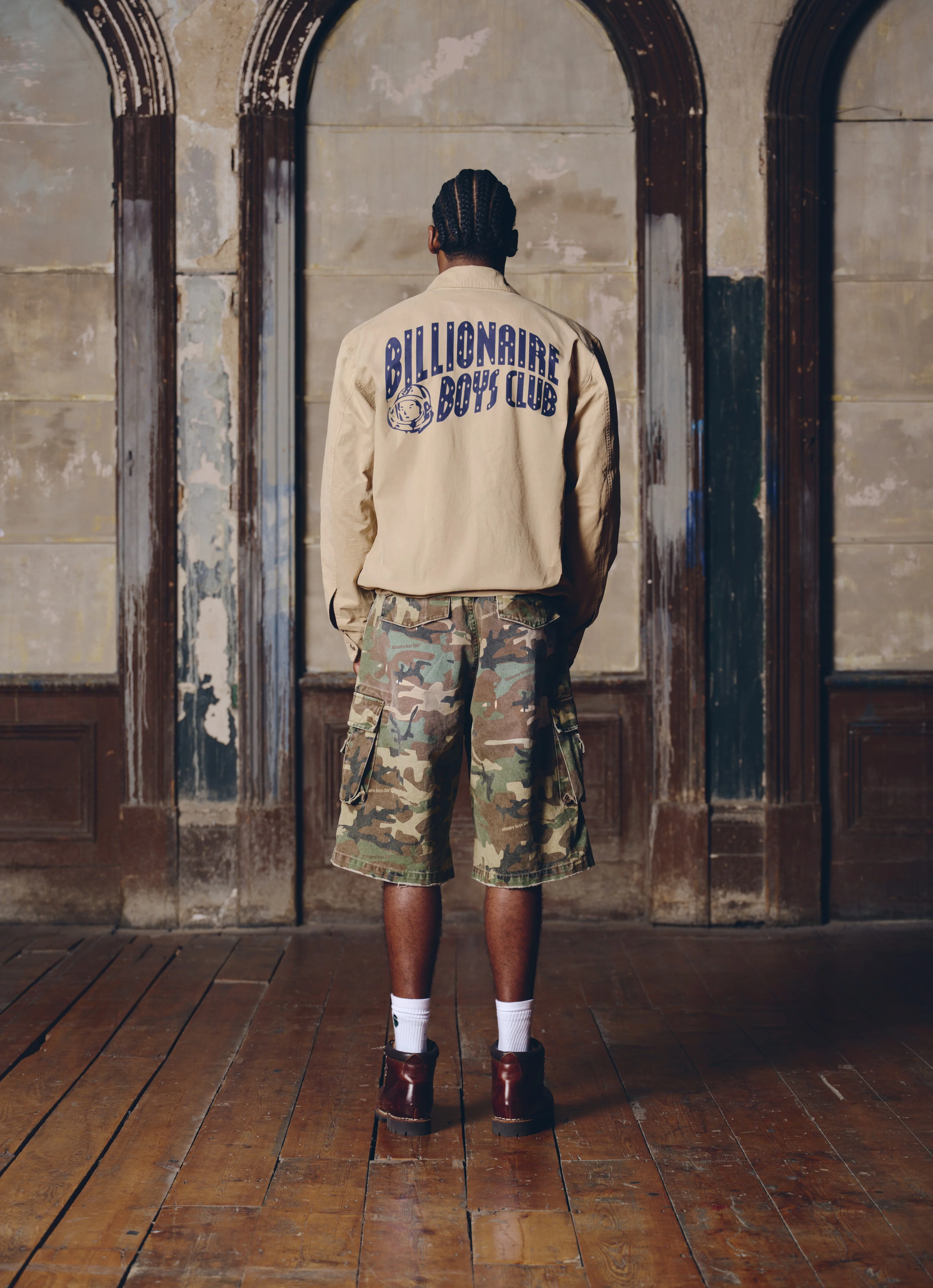 ARCH LOGO BLOUSON JACKET - SAND - Image 3