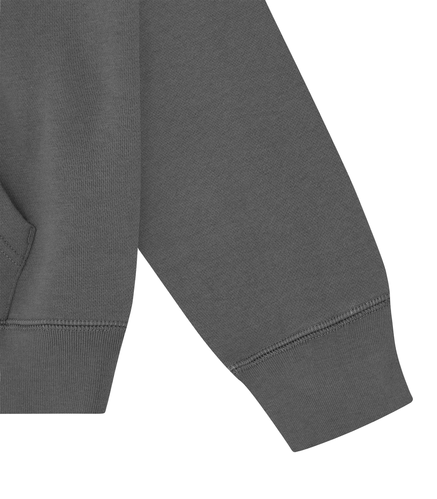 DOUBLE ARCH LOGO POPOVER HOOD - GREY - Image 5