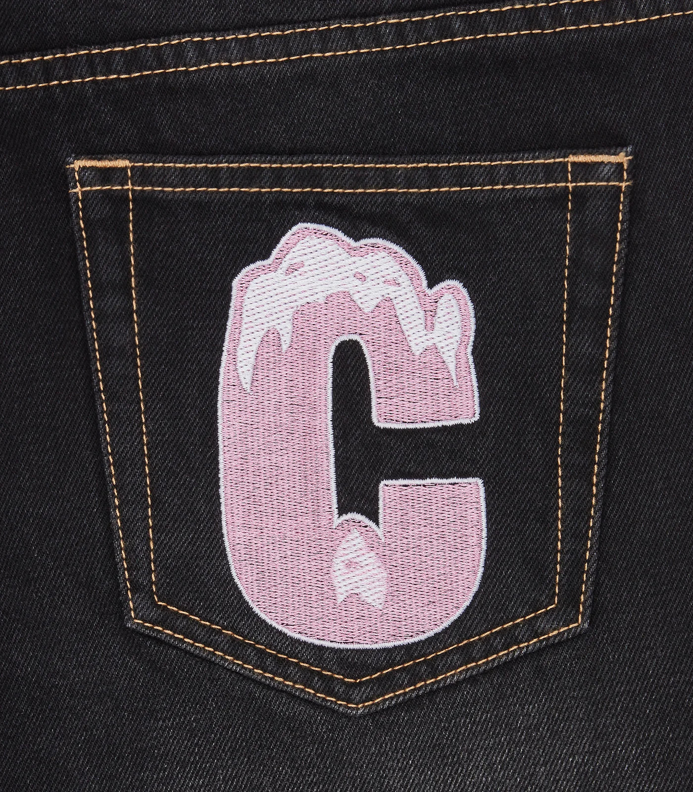DRIPPY DENIM PANTS - WASHED BLACK - Image 5