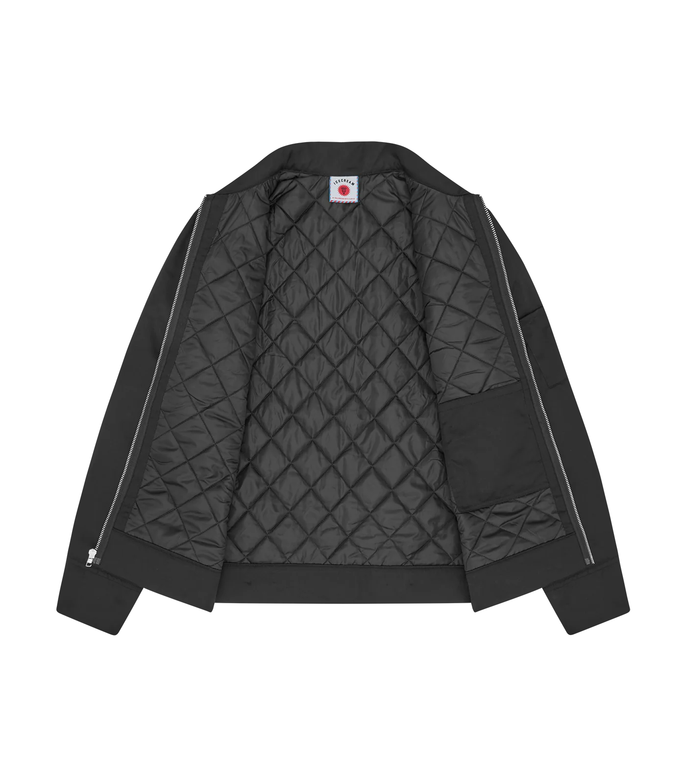 DRIPPY QUILTED WORK JACKET - BLACK - Image 4