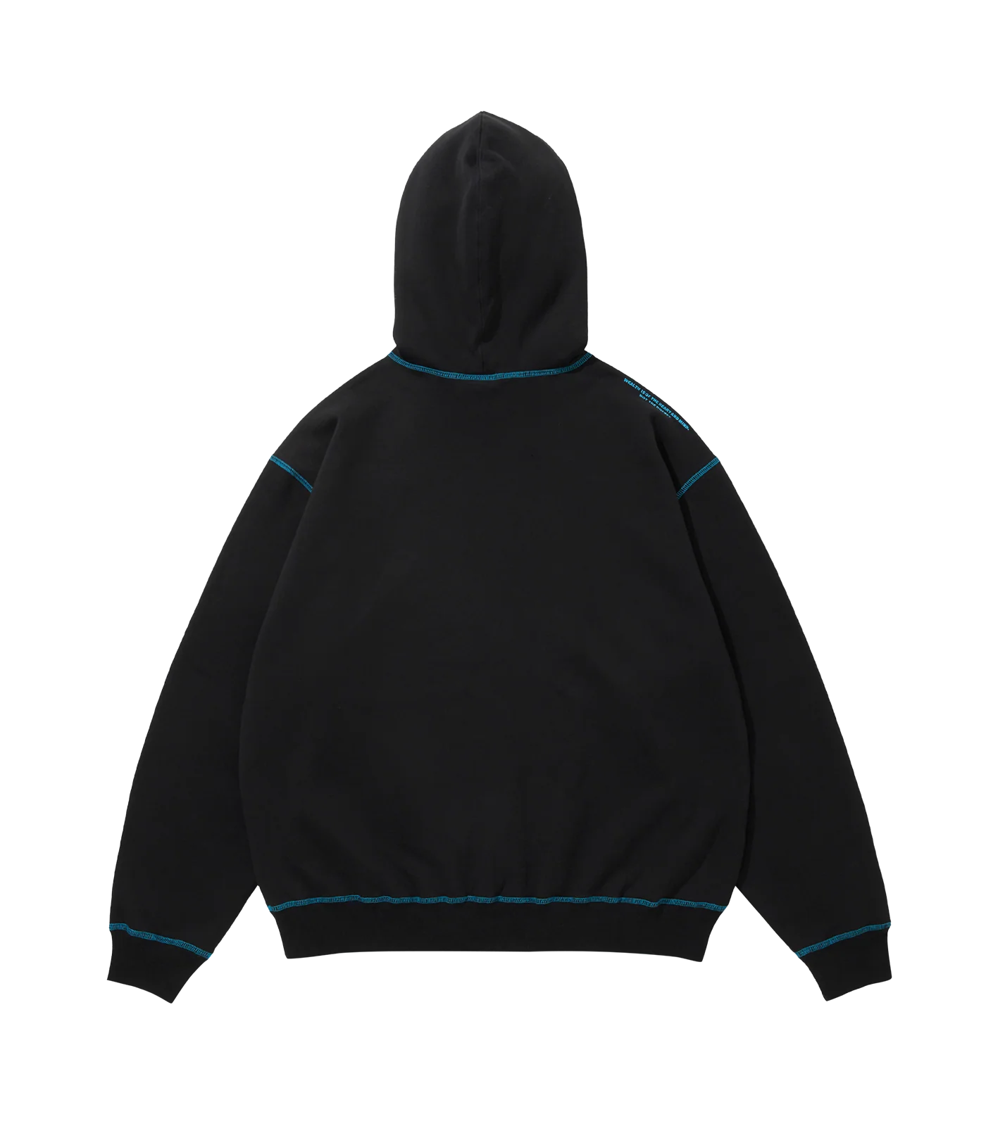 EMBROIDERED ARCH LOGO HOOD - BLACK - Image 2