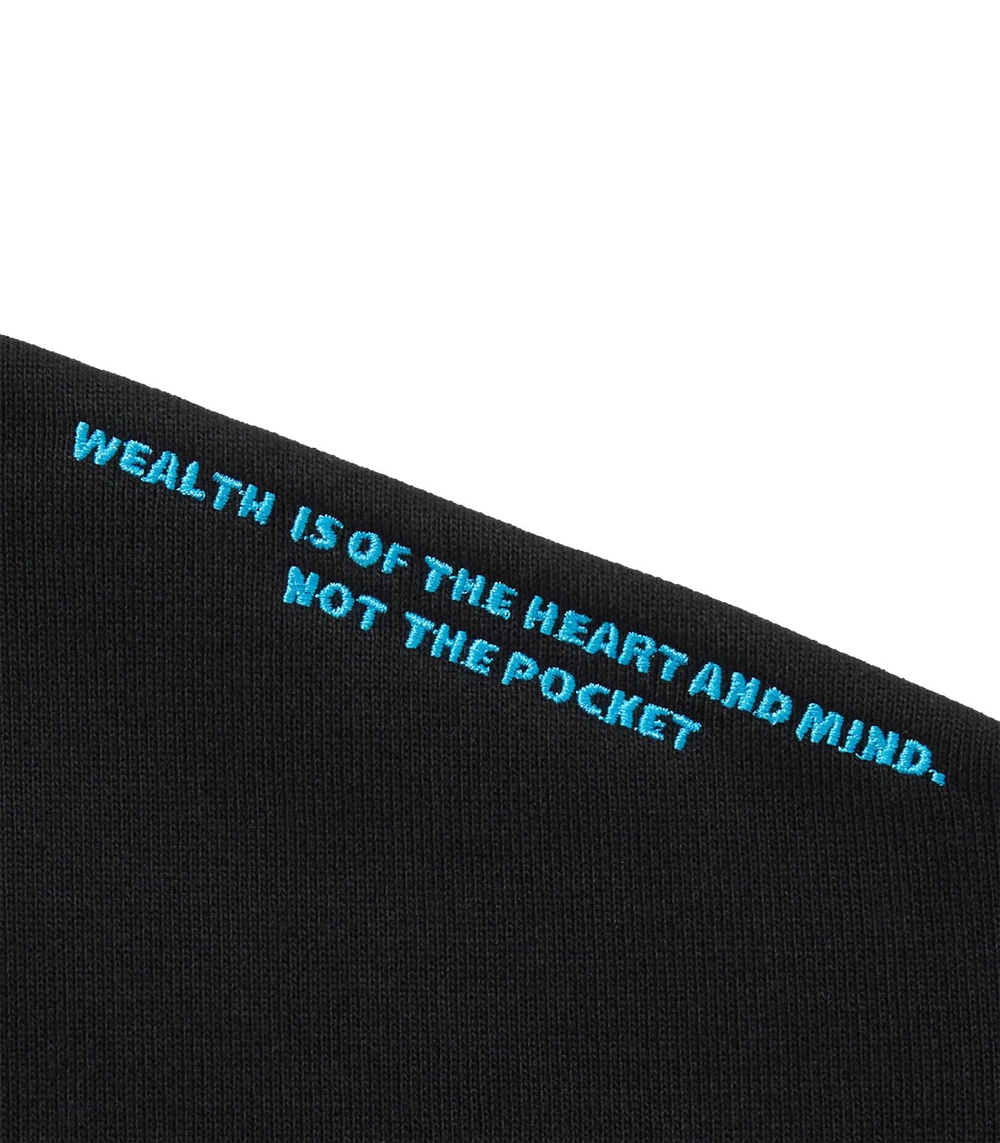 EMBROIDERED ARCH LOGO HOOD - BLACK - Image 4