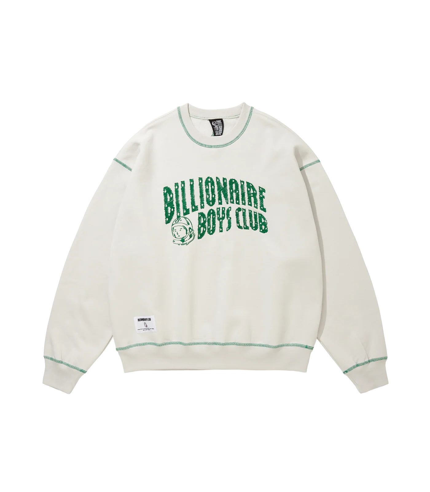 EMBROIDERED ARCH LOGO SWEATSHIRT - ASH GREY