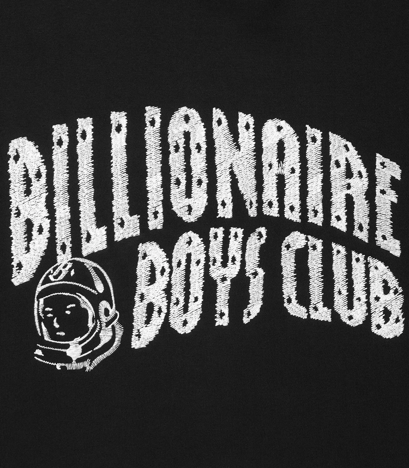 EMBROIDERED ARCH LOGO SWEATSHIRT - BLACK - Image 3