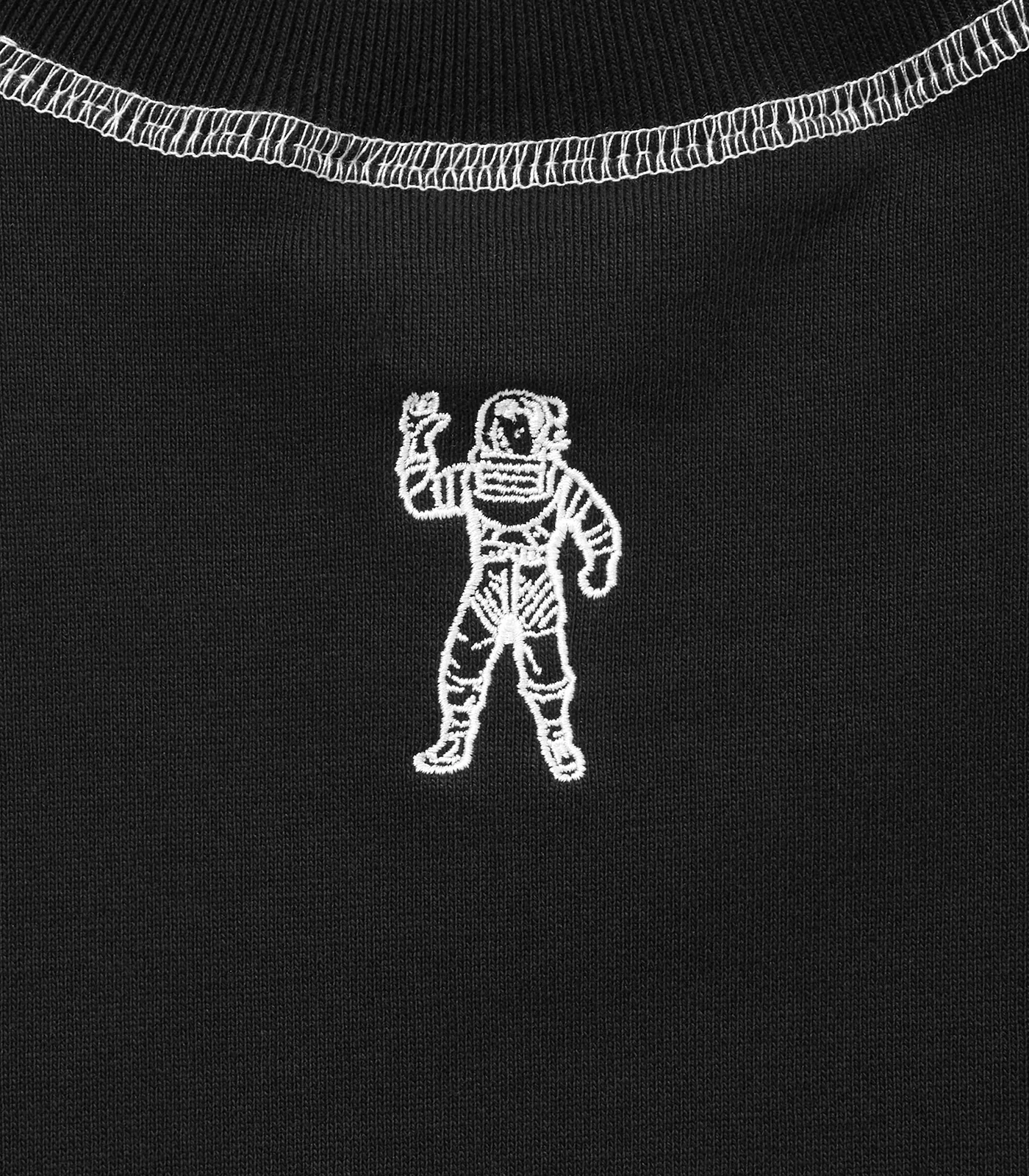 EMBROIDERED ARCH LOGO SWEATSHIRT - BLACK - Image 4