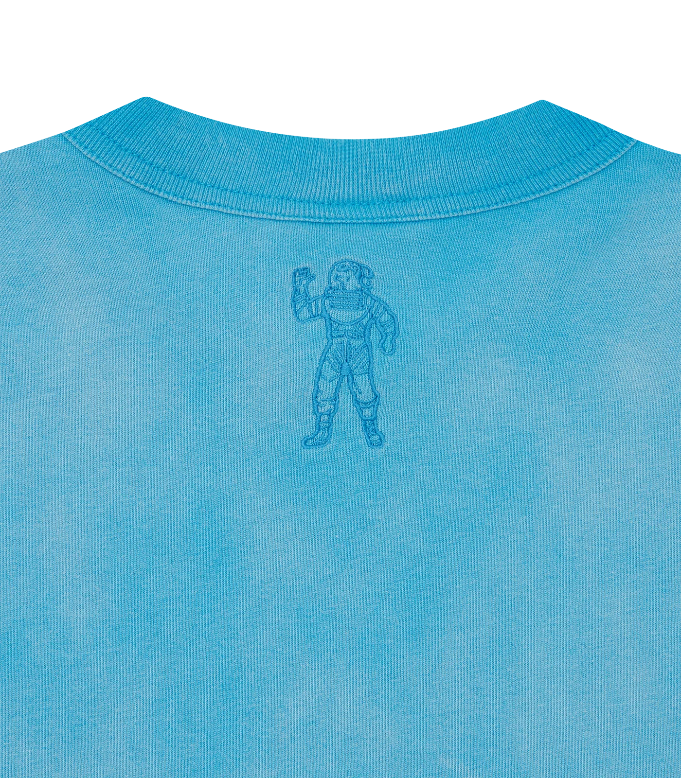EMBROIDERED ARCH LOGO T-SHIRT - BLUE - Image 4