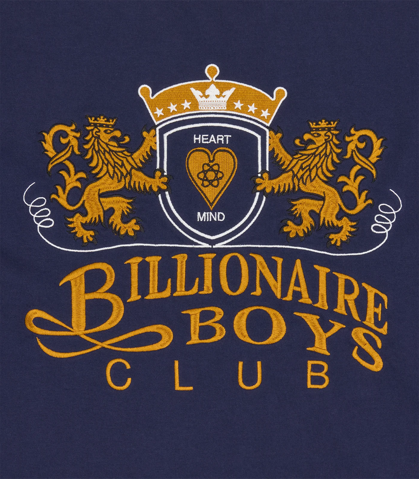 EMBROIDERED CREST LOGO OVERSIZED T-SHIRT - NAVY - Image 3