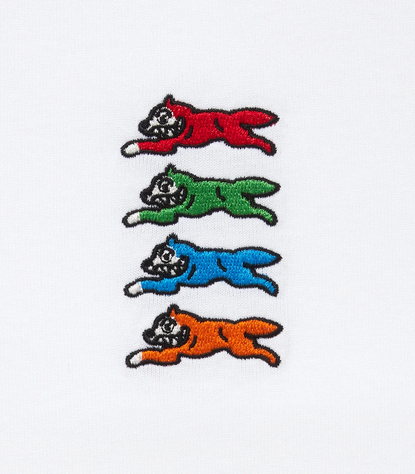 EMBROIDERED LOGO RUNNING DOG T-SHIRT - WHITE - Image 3