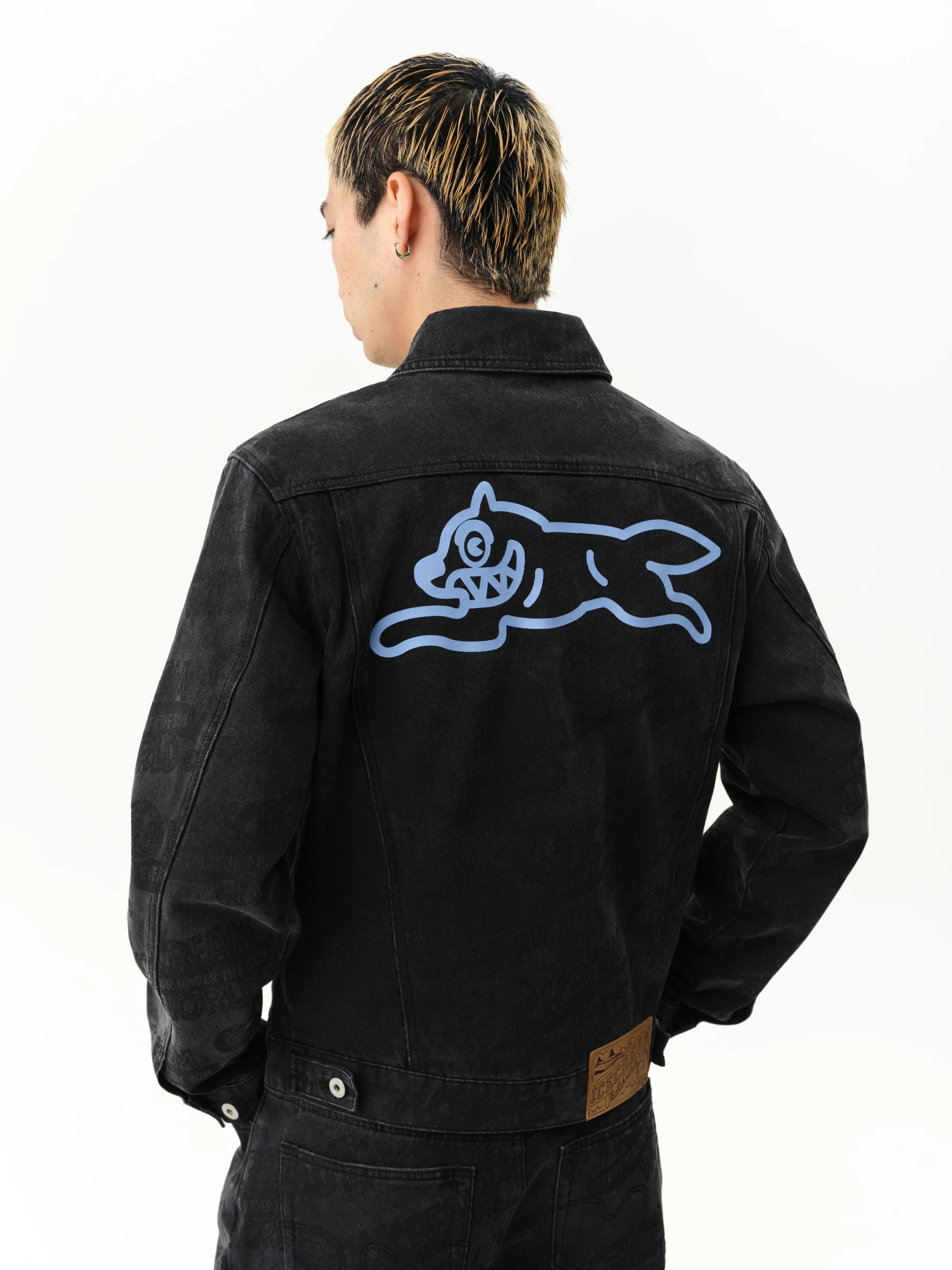 EVERY FLAVOUR DENIM TRUCKER JACKET - WASHED BLACK - Image 4