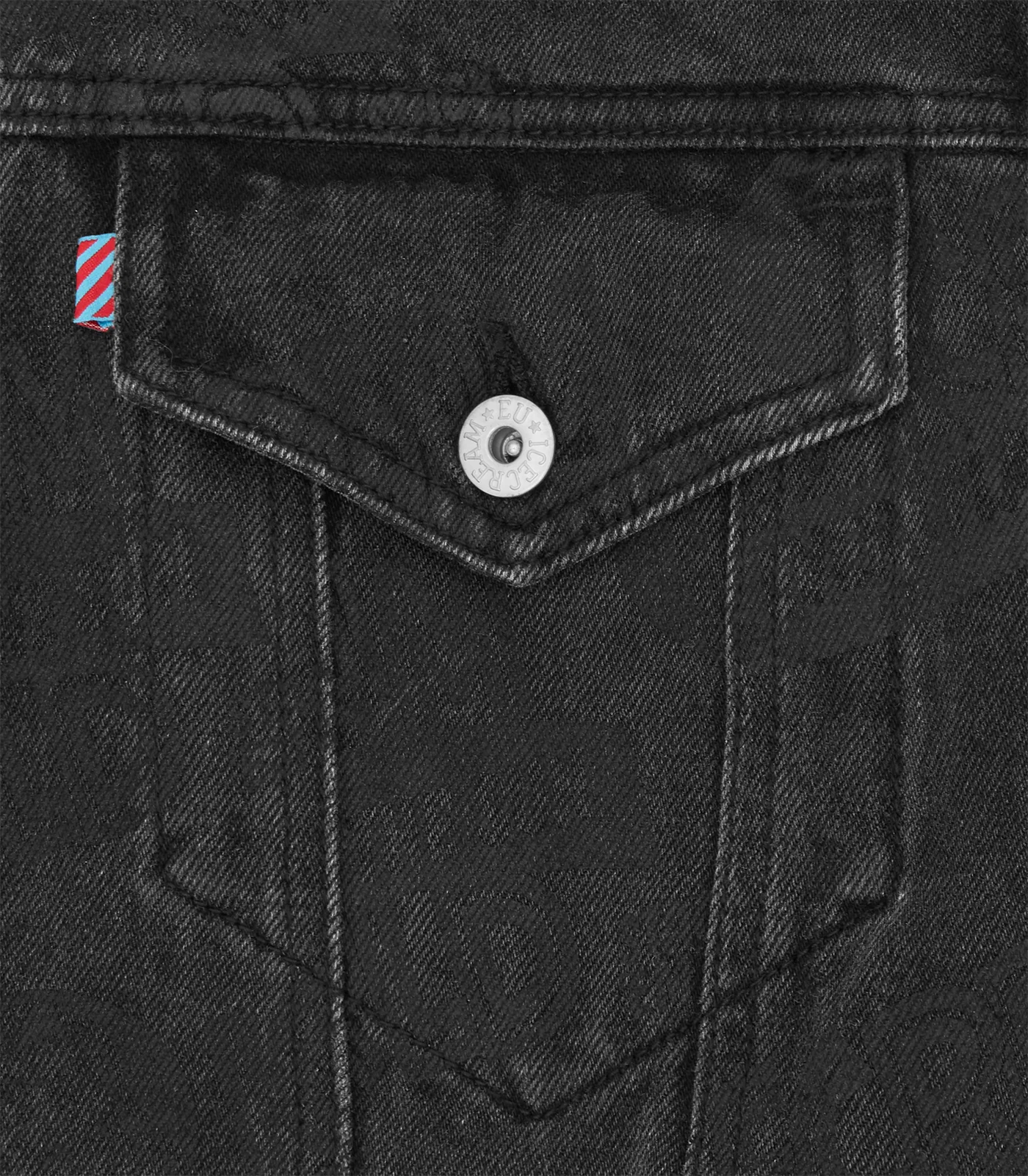 EVERY FLAVOUR DENIM TRUCKER JACKET - WASHED BLACK - Image 7