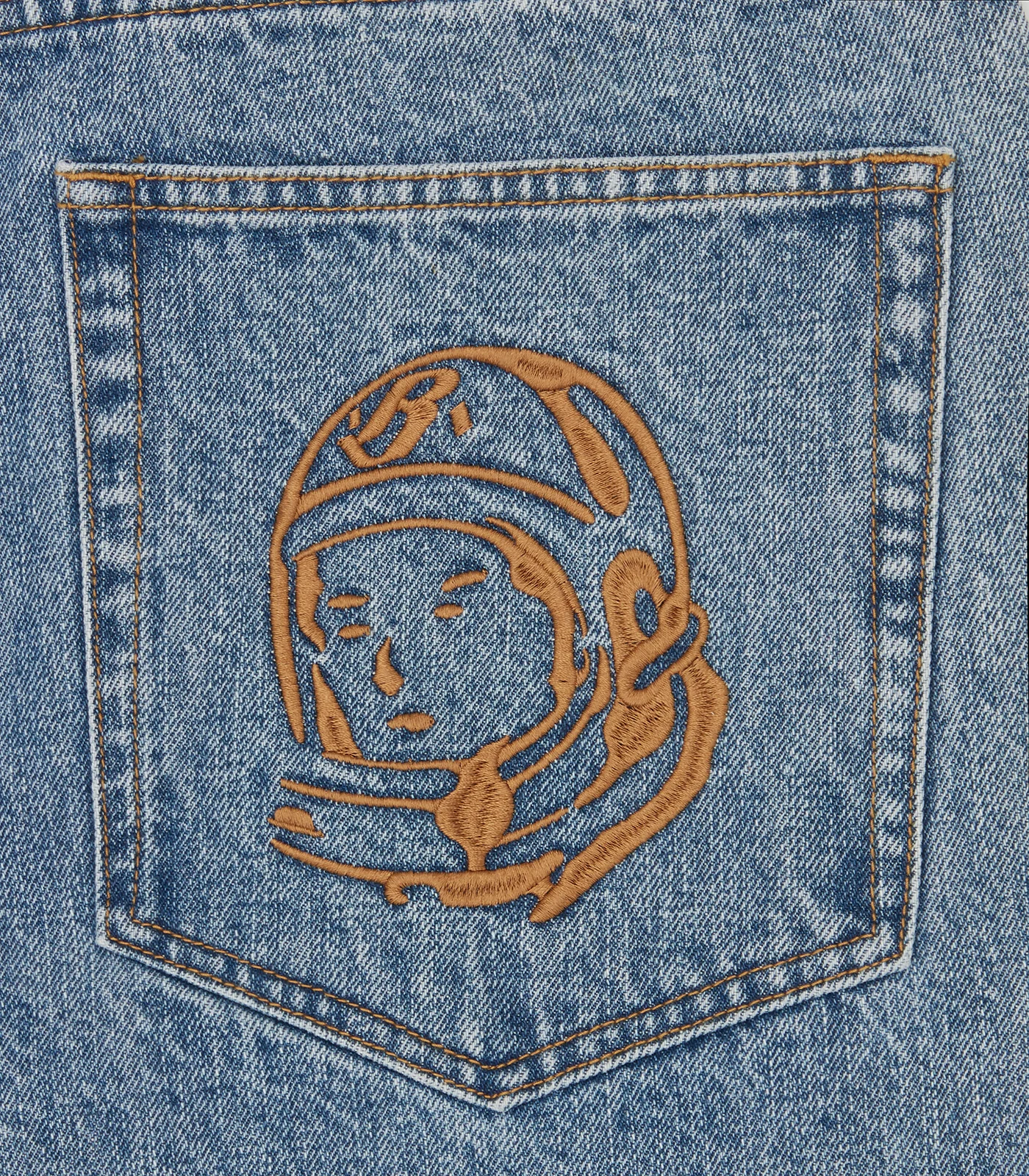 FADED ARCH LOGO DENIM PANTS - LIGHT WASH BLUE - Image 5