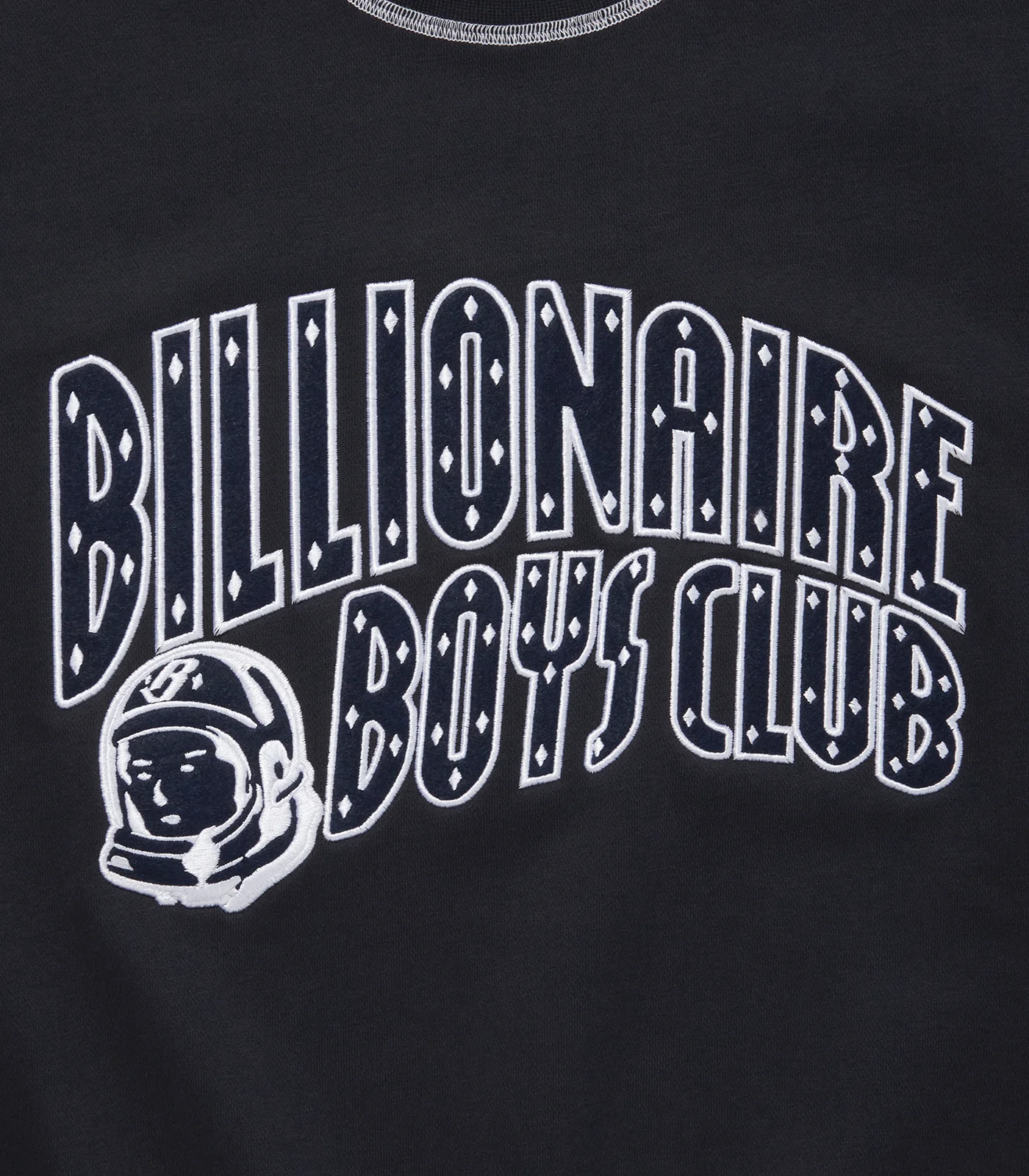 EMBROIDERED ARCH LOGO SWEATSHIRT - NAVY - Image 3