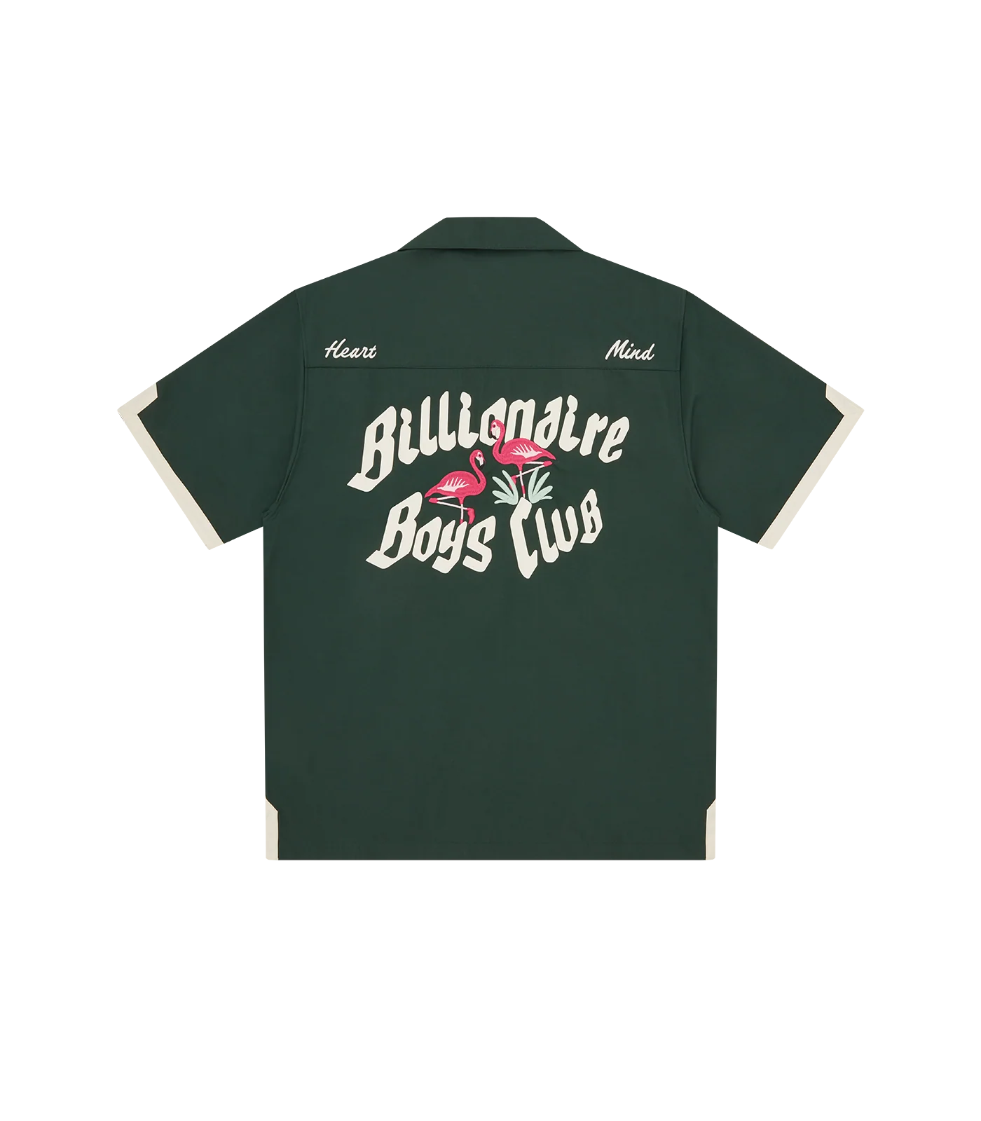FLAMINGO BOWLING SHIRT - DARK GREEN - Image 2