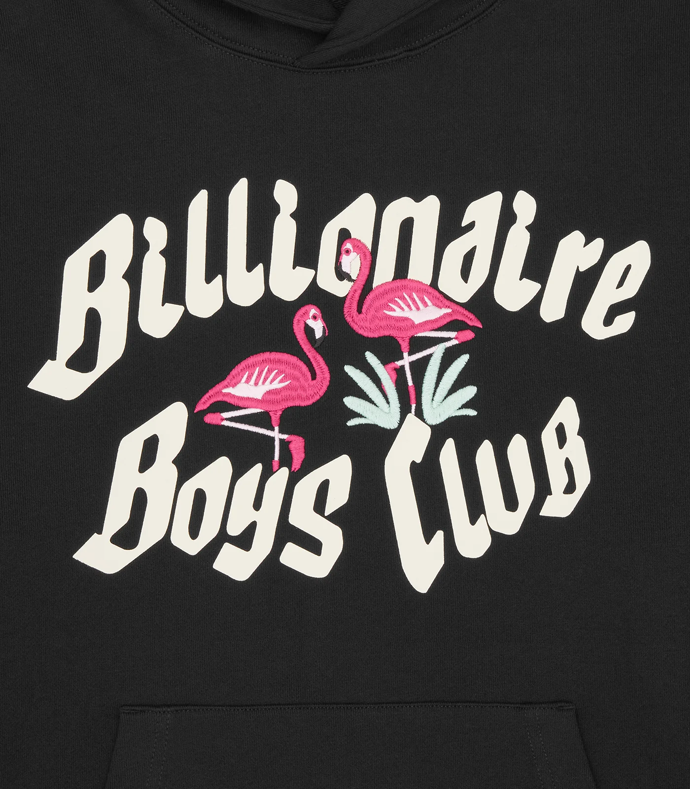 FLAMINGO POPOVER HOOD - BLACK - Image 3