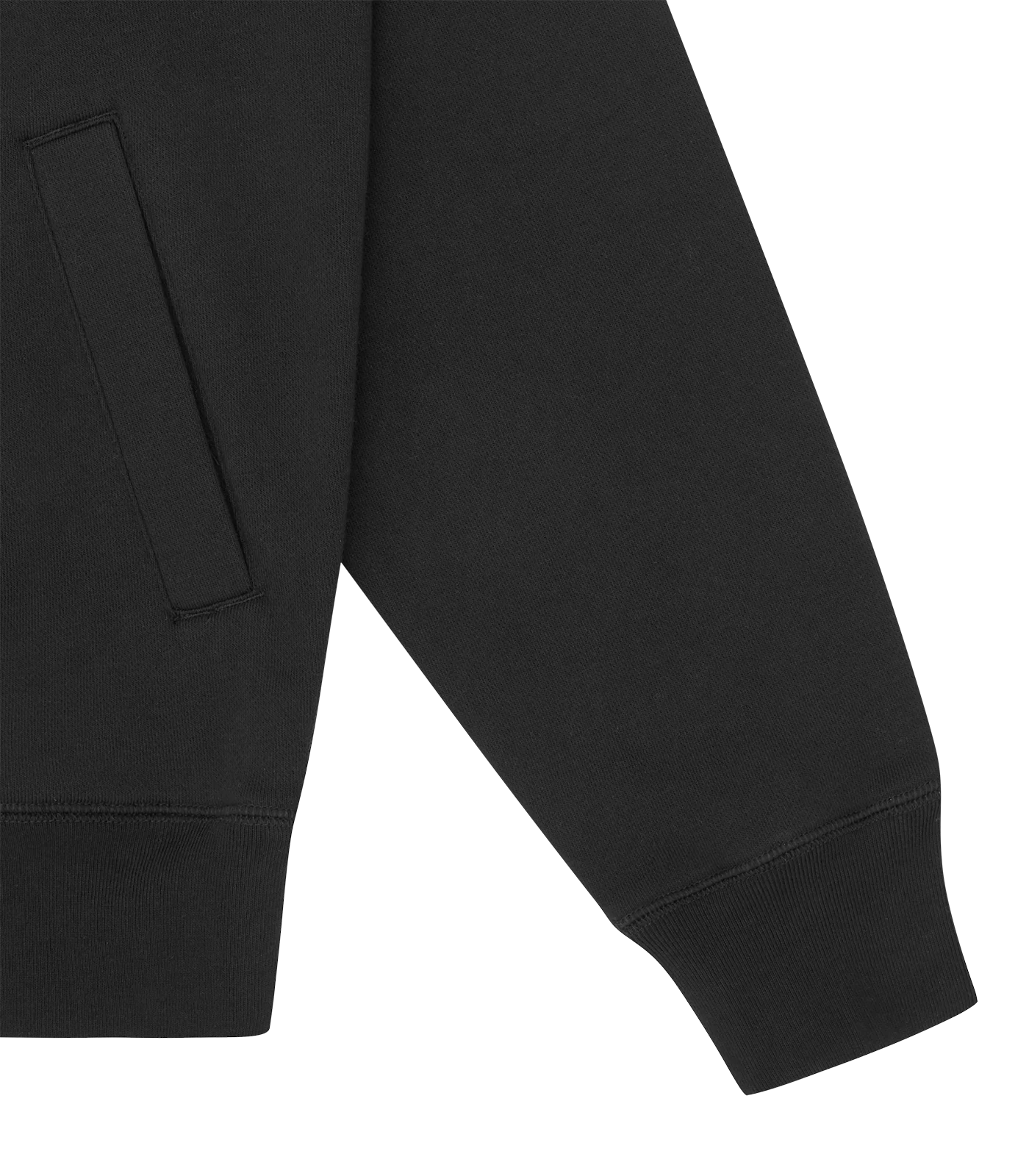 FLOATING ASTRO ZIP-THROUGH HOOD - BLACK - Image 4