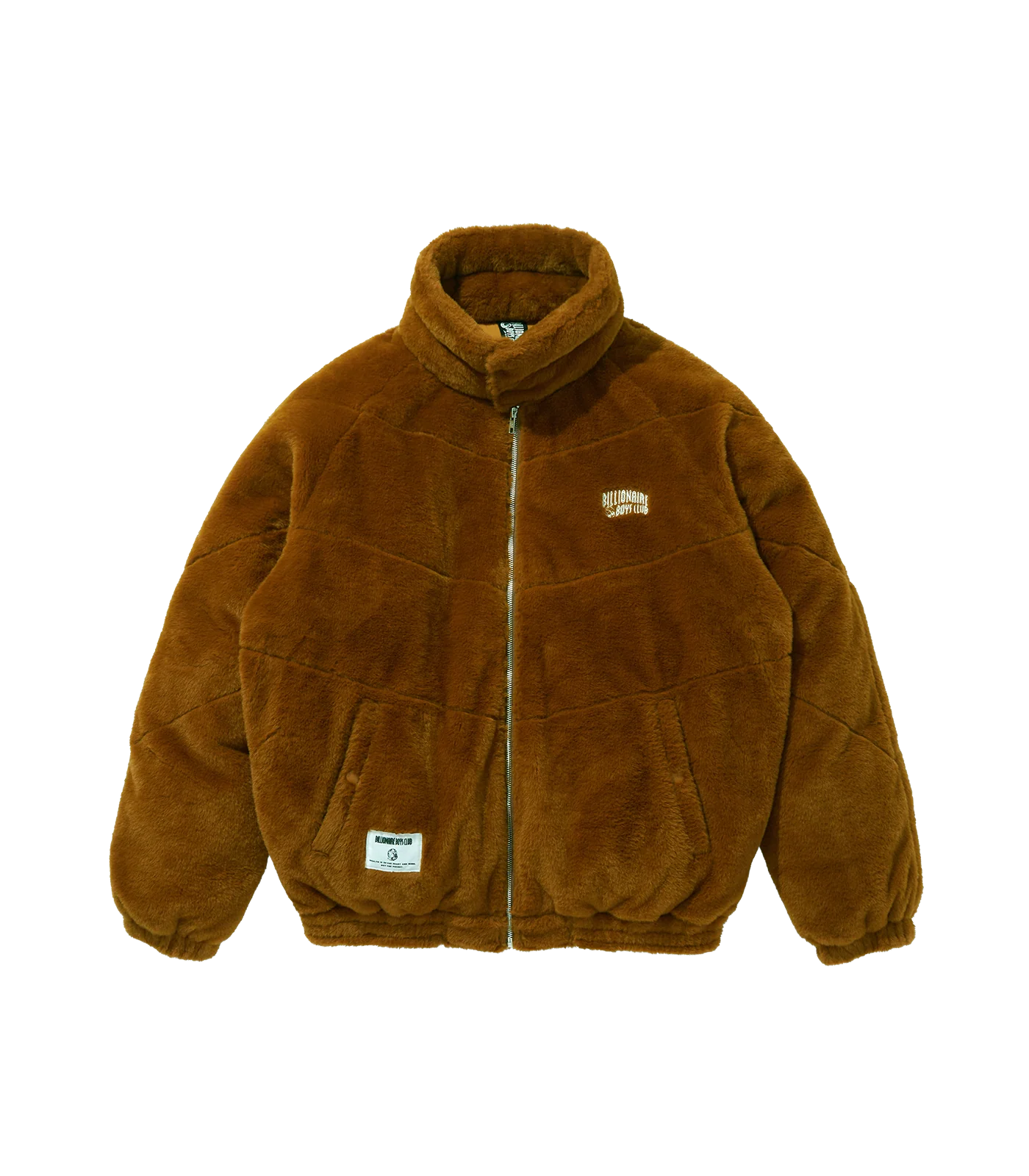 FUR DOWN JACKET - BROWN