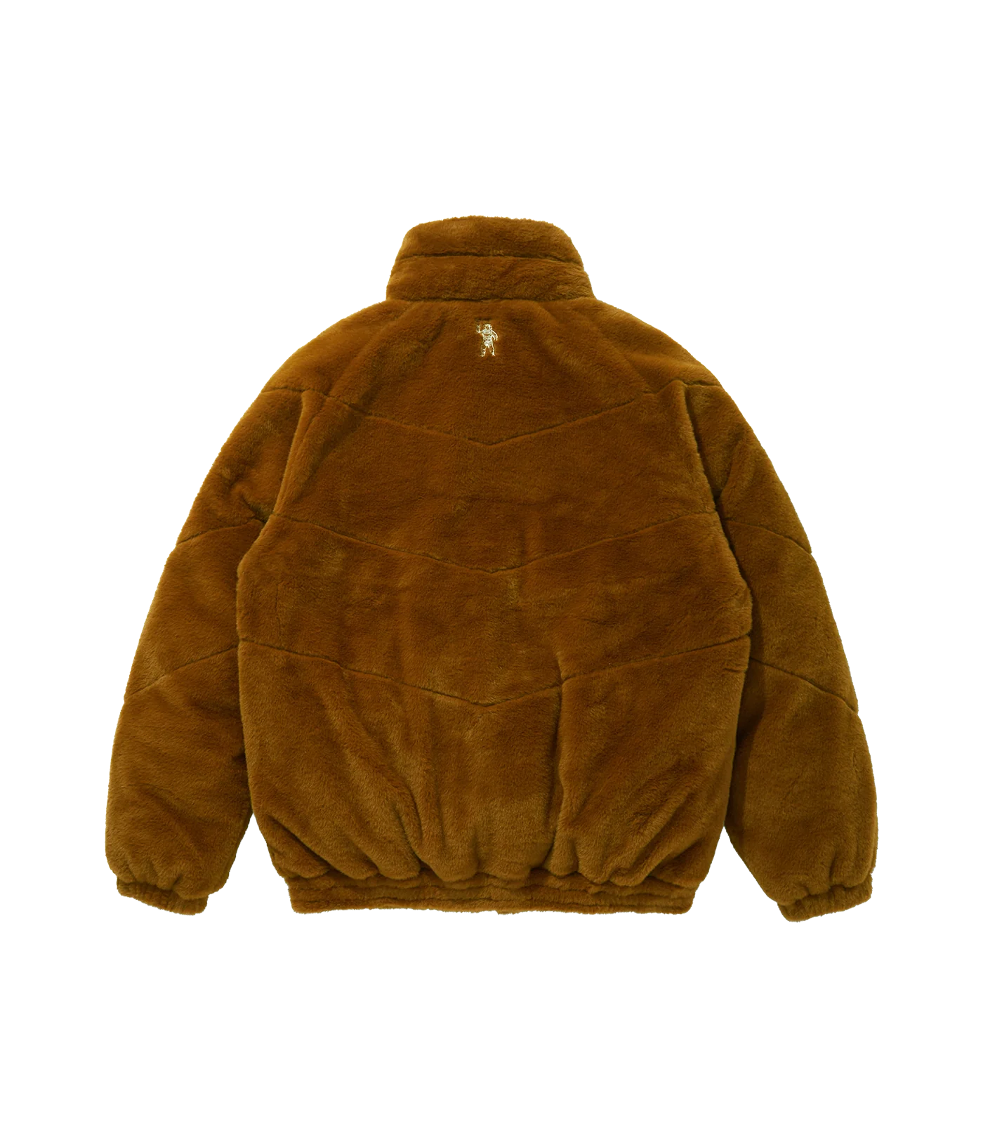 FUR DOWN JACKET - BROWN - Image 2