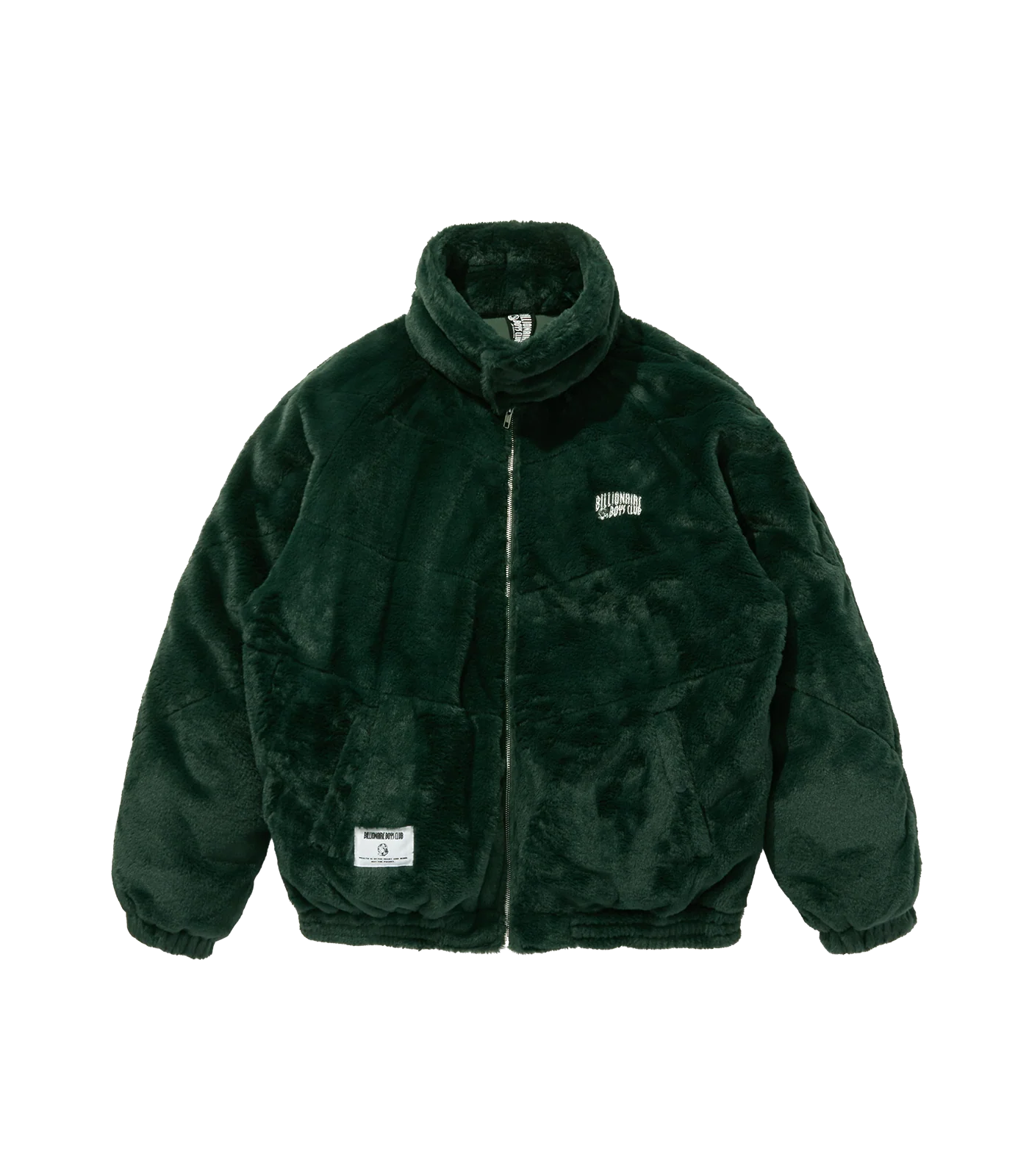 FUR DOWN JACKET - GREEN