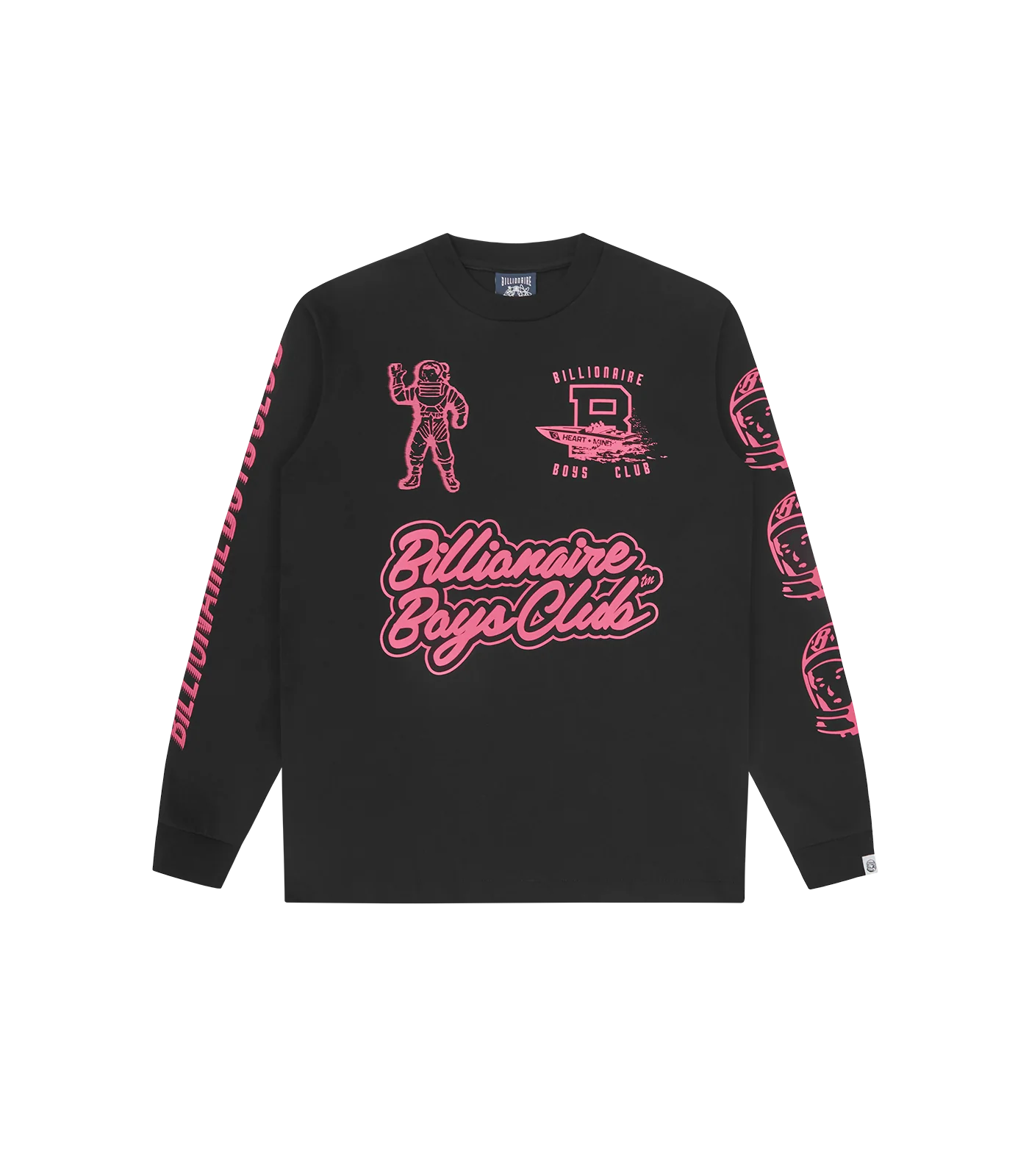 GLOBAL REGATTA MULTI PRINT L/S T-SHIRT - BLACK
