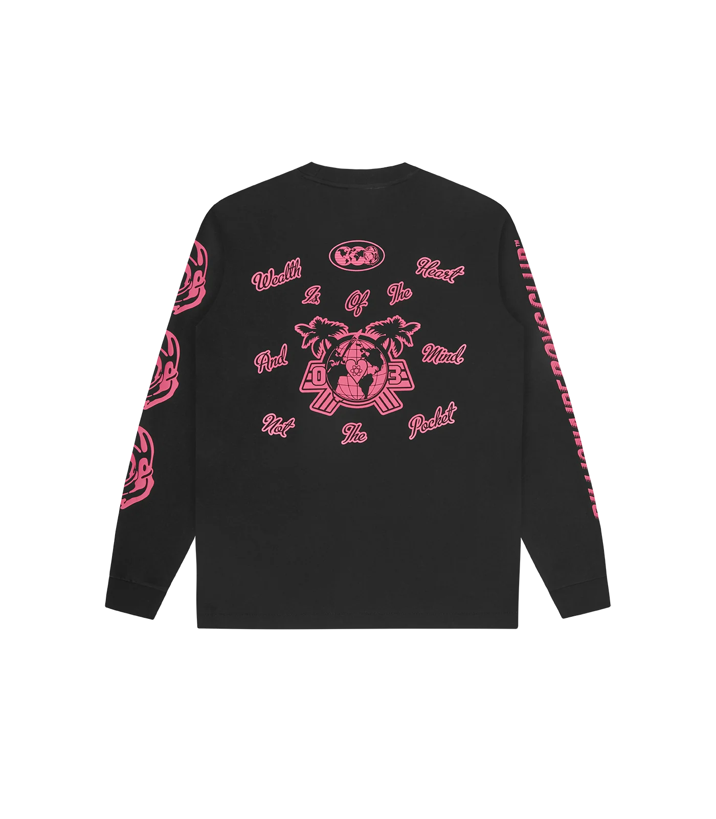 GLOBAL REGATTA MULTI PRINT L/S T-SHIRT - BLACK - Image 2