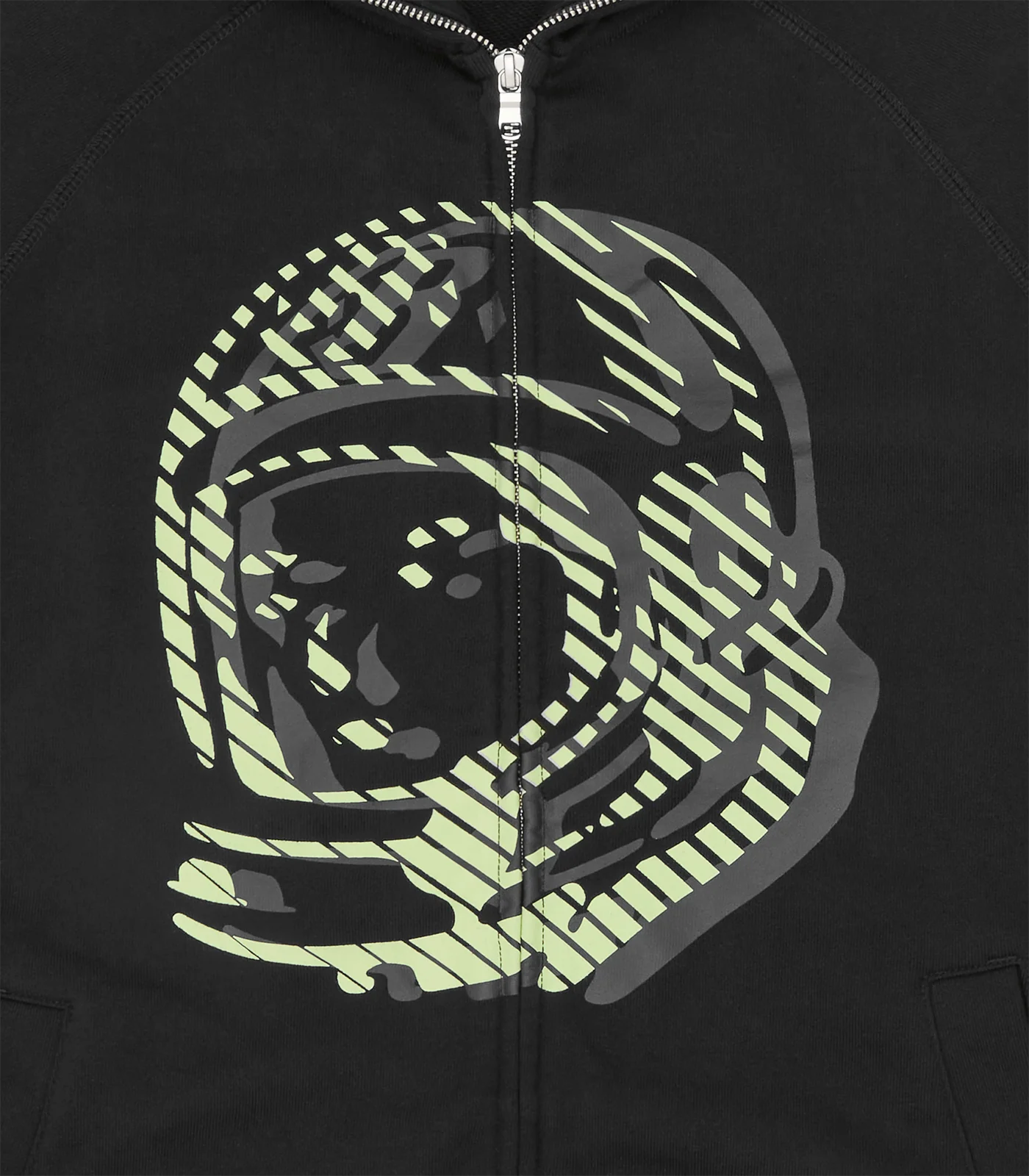 GLOW ASTRO ZIP THROUGH HOOD -  BLACK - Image 3