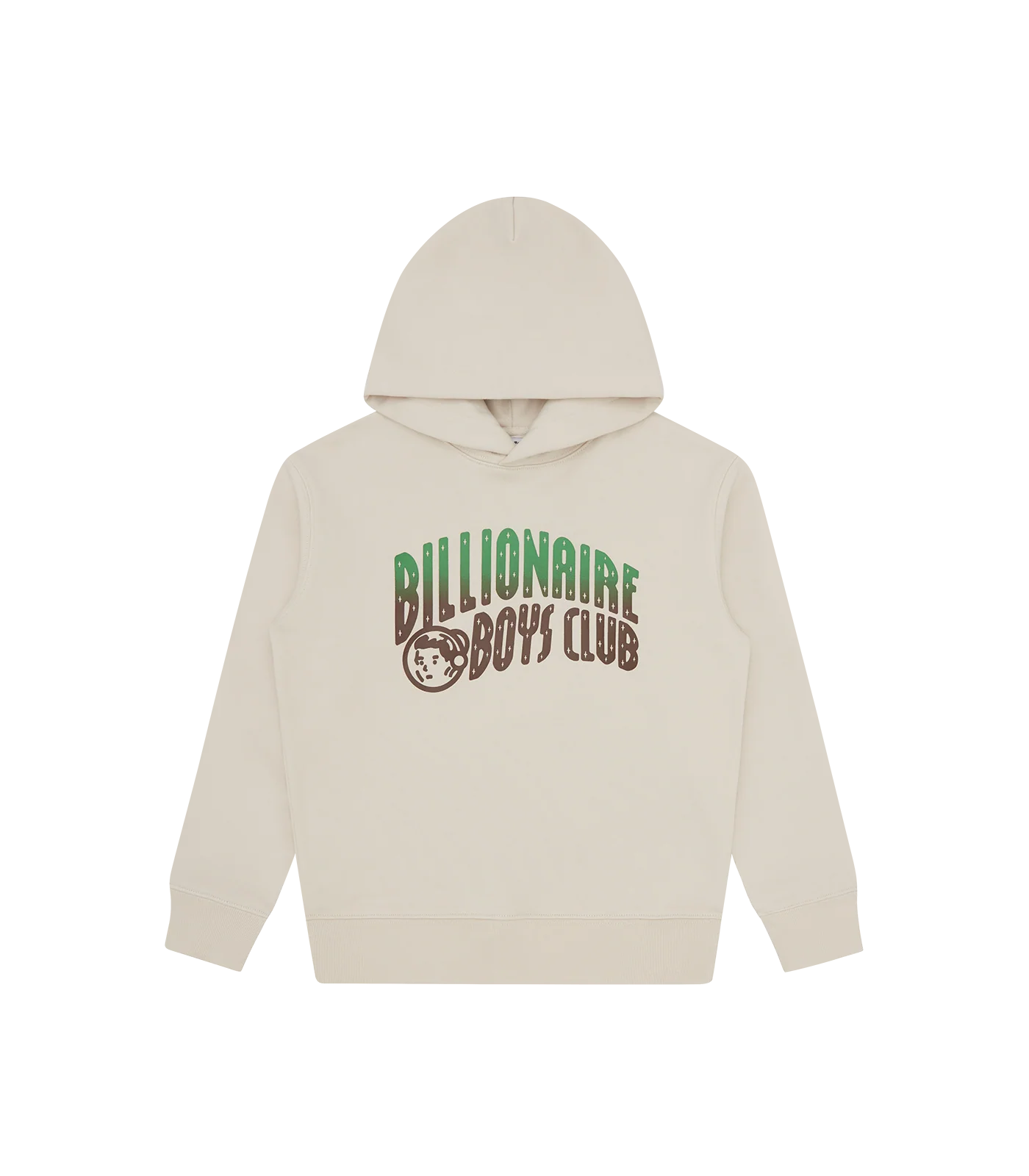 KIDS GRADIENT ARCH LOGO POPOVER HOOD - ECRU