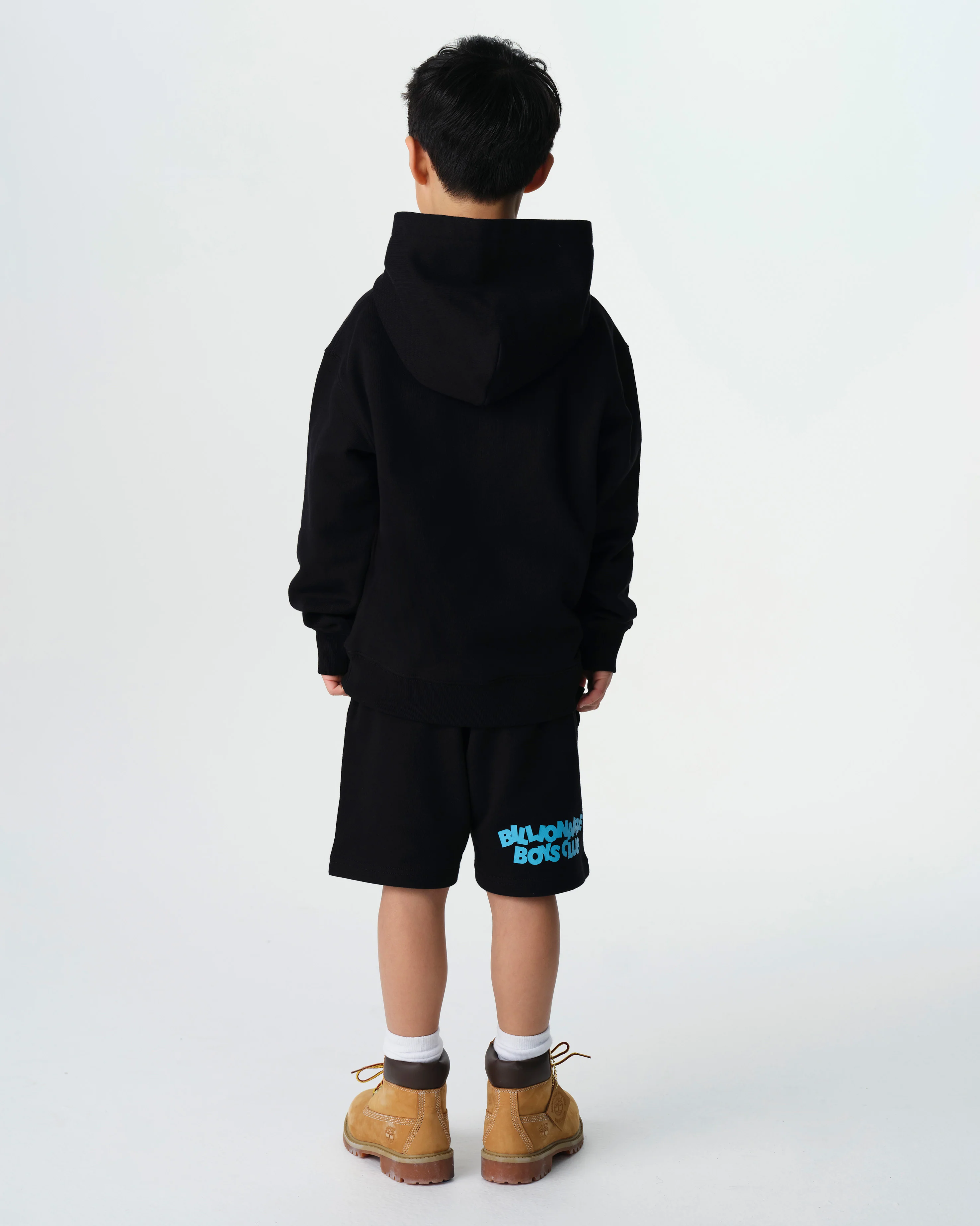 KIDS GRADIENT LOGO SHORTS - BLACK - Image 4