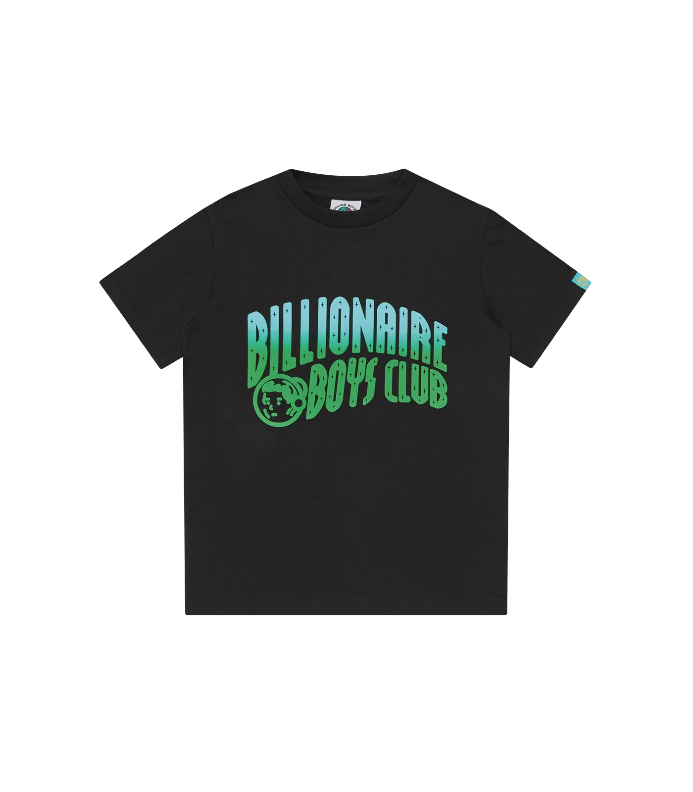 KIDS GRADIENT PUFF PRINT ARCH LOGO T-SHIRT - BLACK