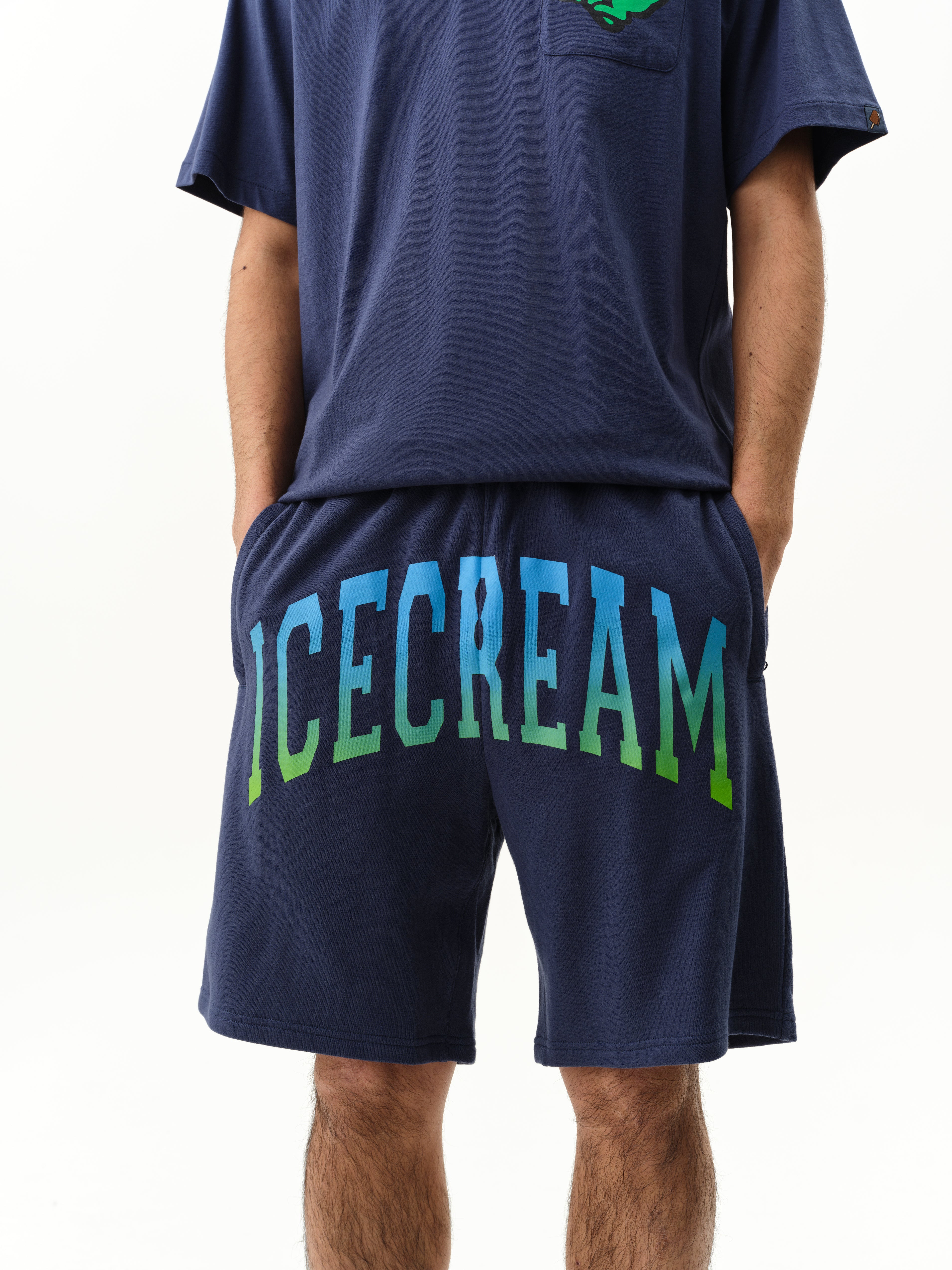 GRADIENT SHORTS - NAVY - Image 3