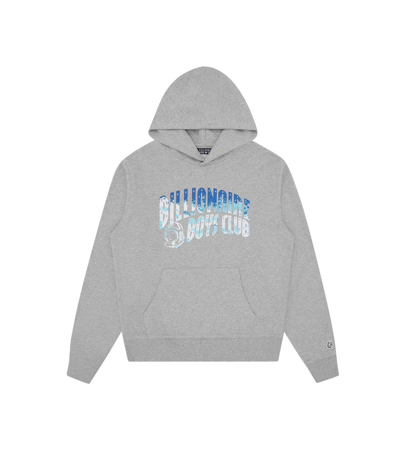 GREAT WAVE FILL ARCH LOGO POPOVER HOOD - HEATHER GREY
