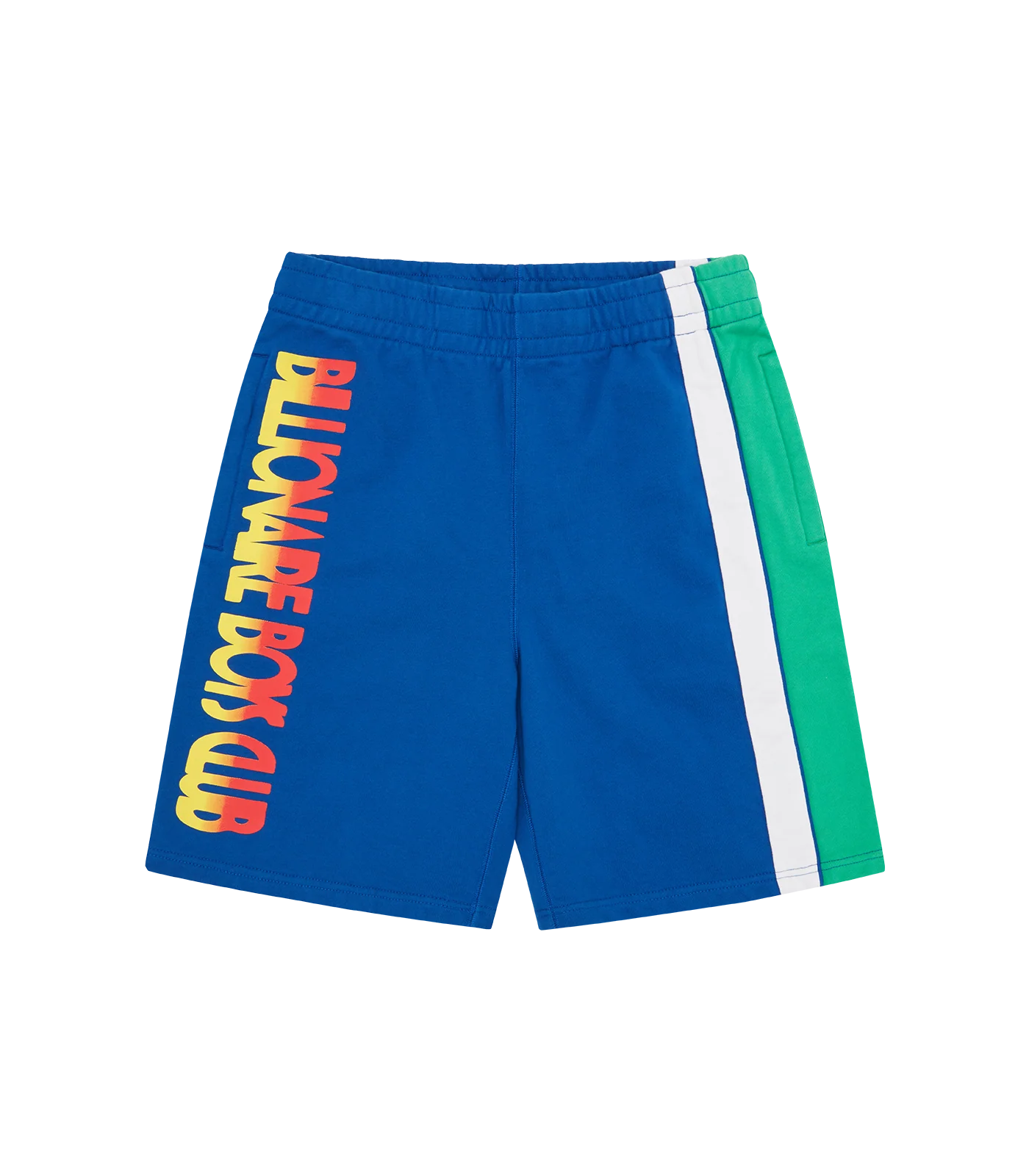 GREAT WAVE PANELLED SWEATSHORTS - BLUE