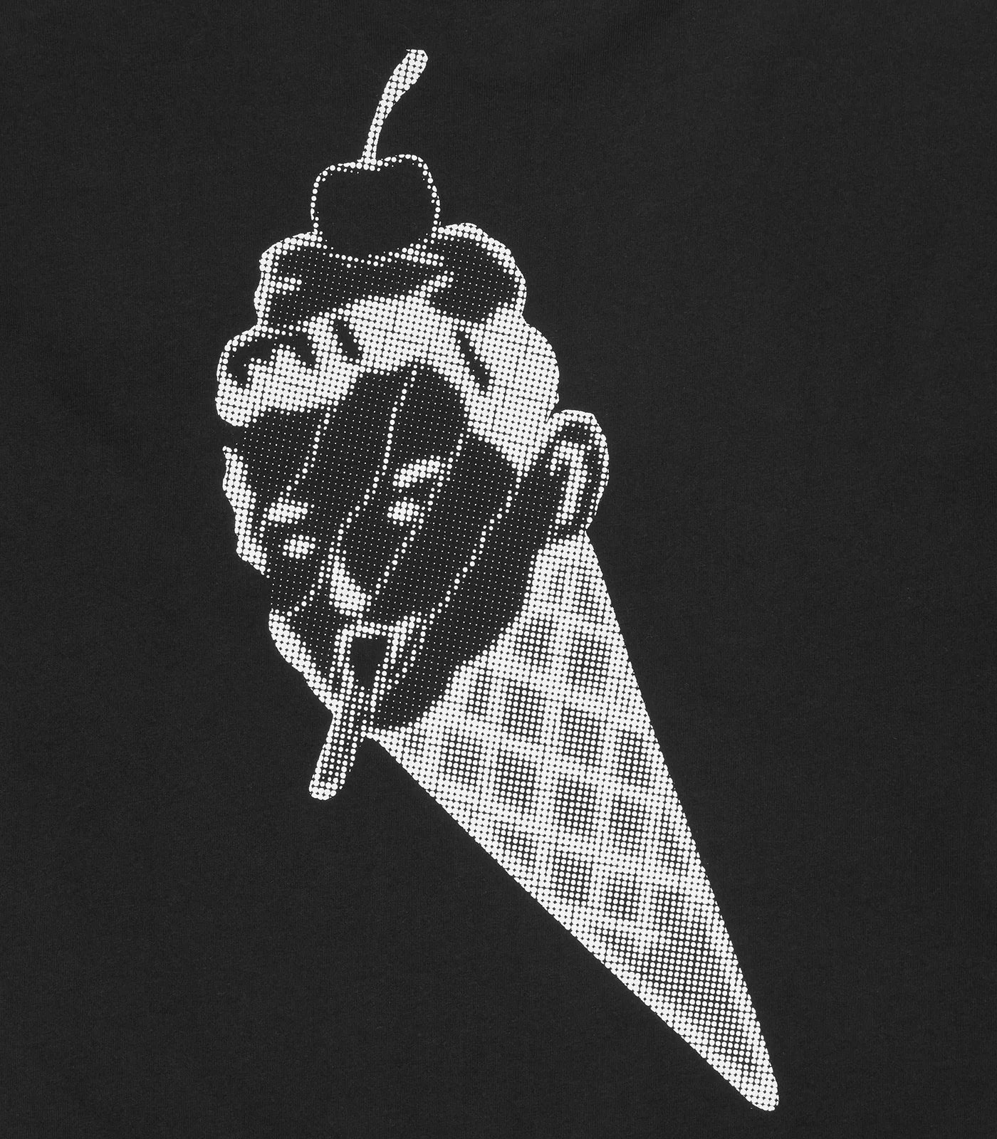HALFTONE MULTI LOGO L/S T-SHIRT - BLACK - Image 5