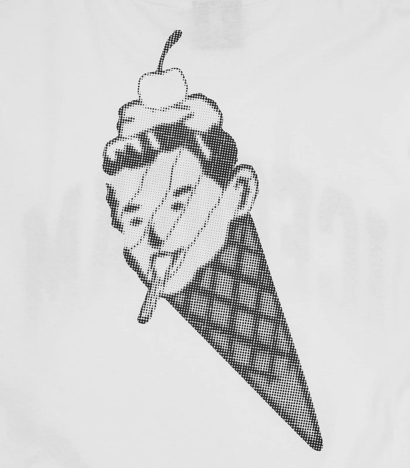HALFTONE MULTI LOGO L/S T-SHIRT - WHITE - Image 4